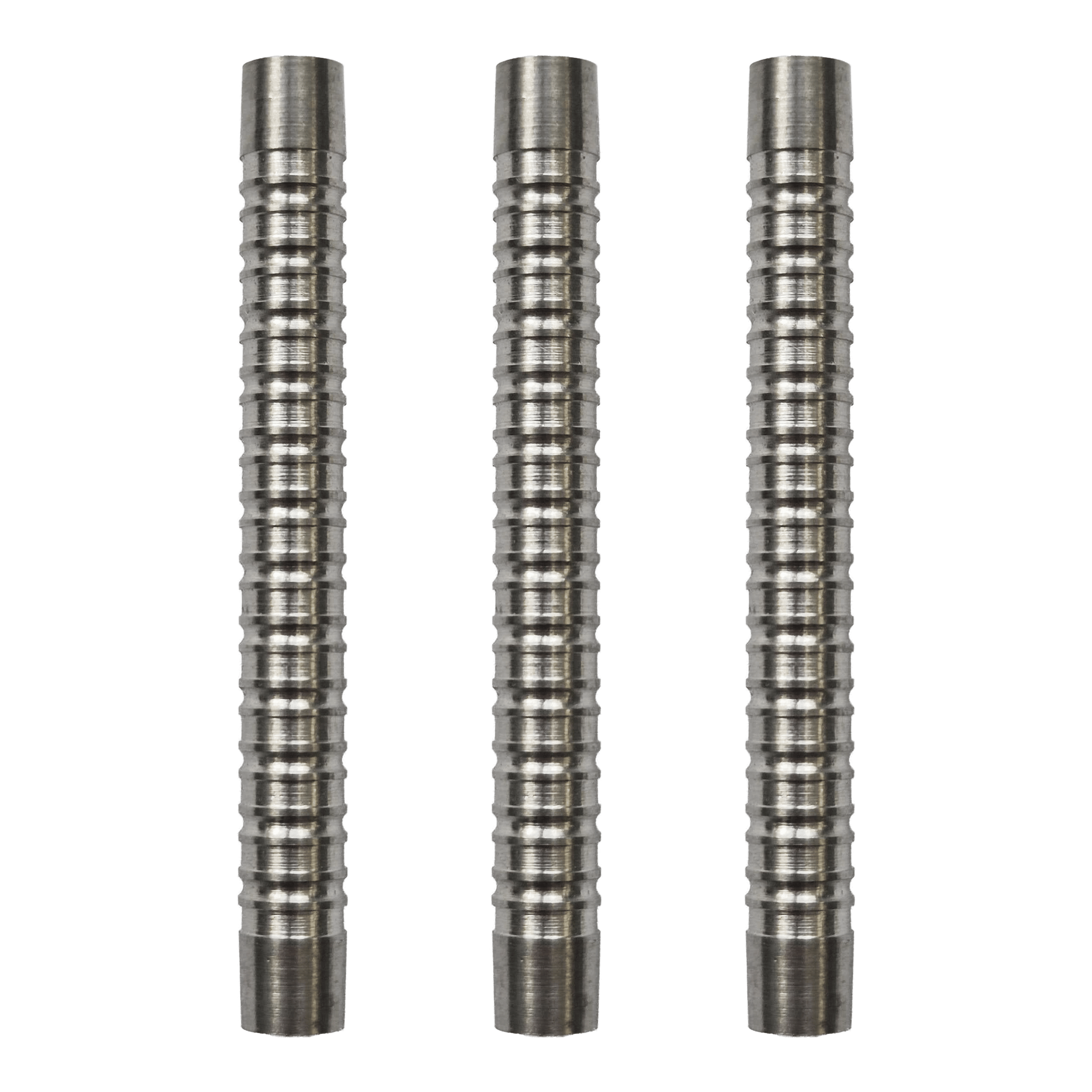 Lufy McDart Double Ring Softdart - 18 g Das Bild stellt ein Set von McDart Double Ring Softdart Barrels - 18g dar. Die Dart-Barrels sind zusammen in einer Reihe dargestellt.