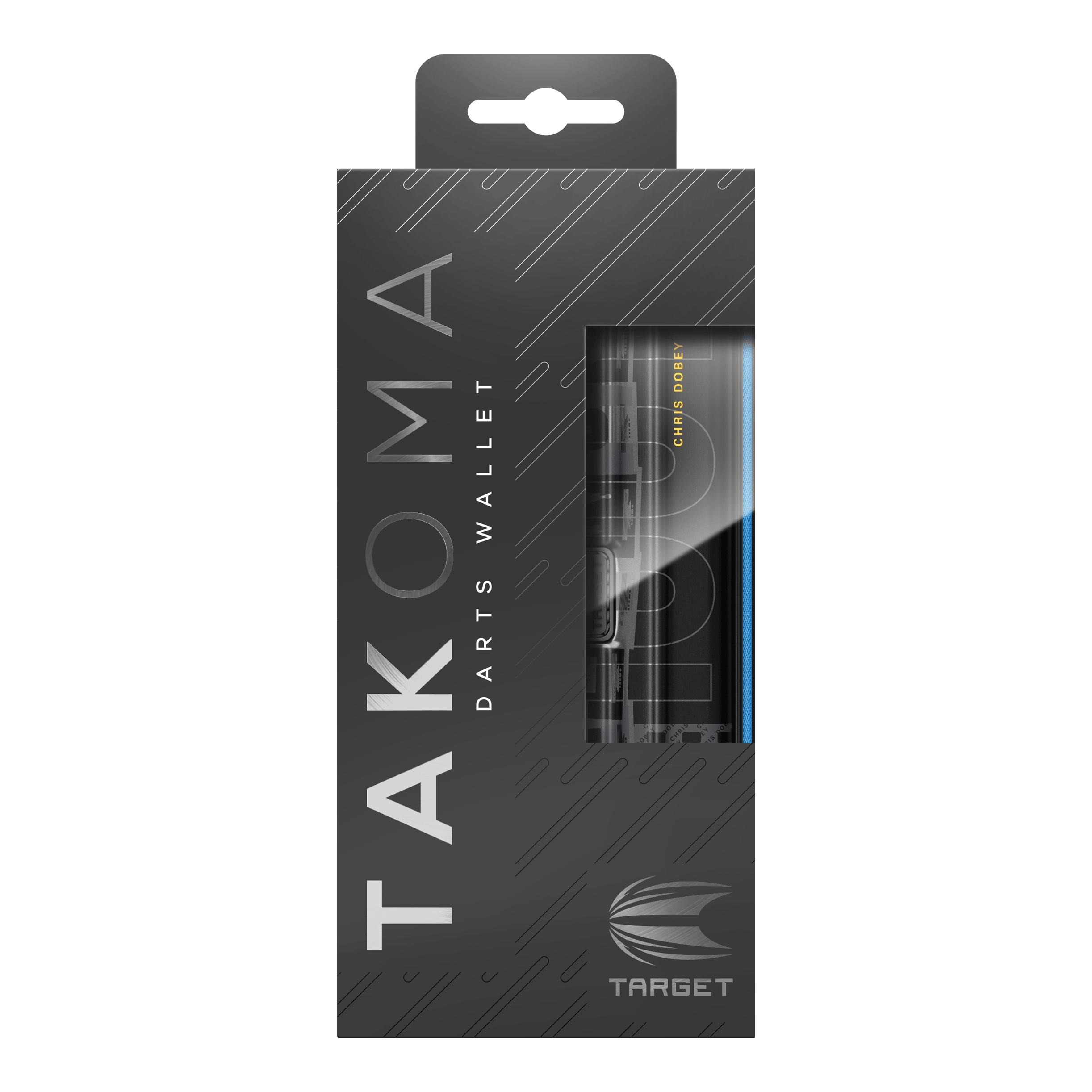 Etui na lotki Takoma Ghost Series Chris Dobey Auf dem Foto ist das Takoma Ghost Series Chris Dobey Dartcase zu sehen. Diese Darttasche wurde für Chris Dobey entworfen.
