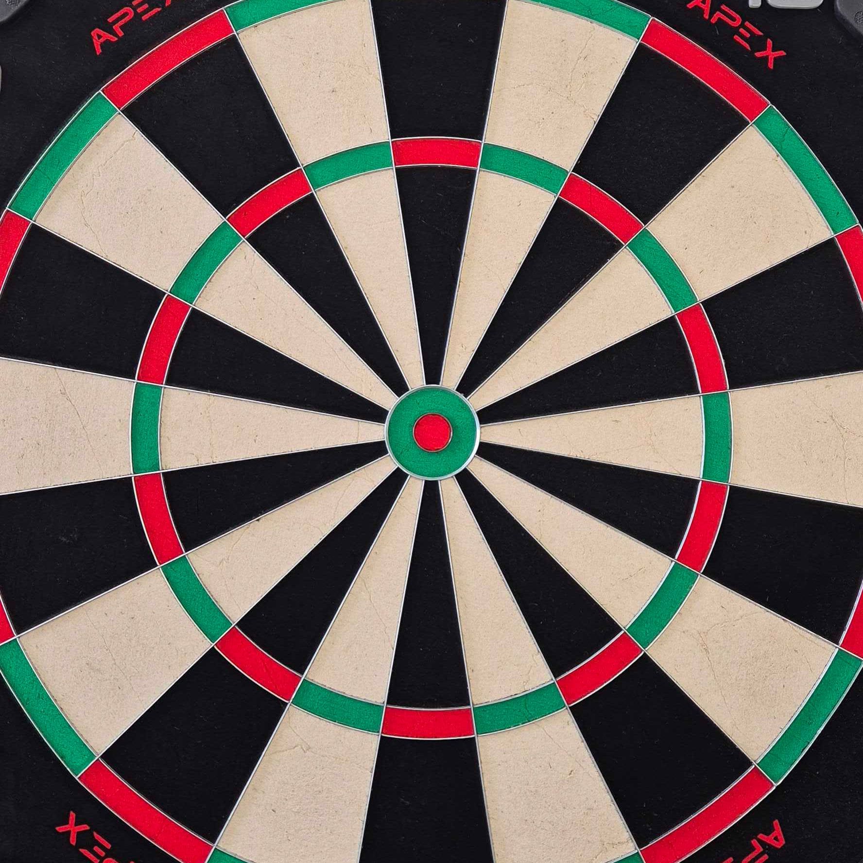 Stalowa tarcza do darta Bullet Apex Das Bild zeigt das Bullet Apex Steeldartboard. Es gibt eine detaillierte Ansicht des Produkts.