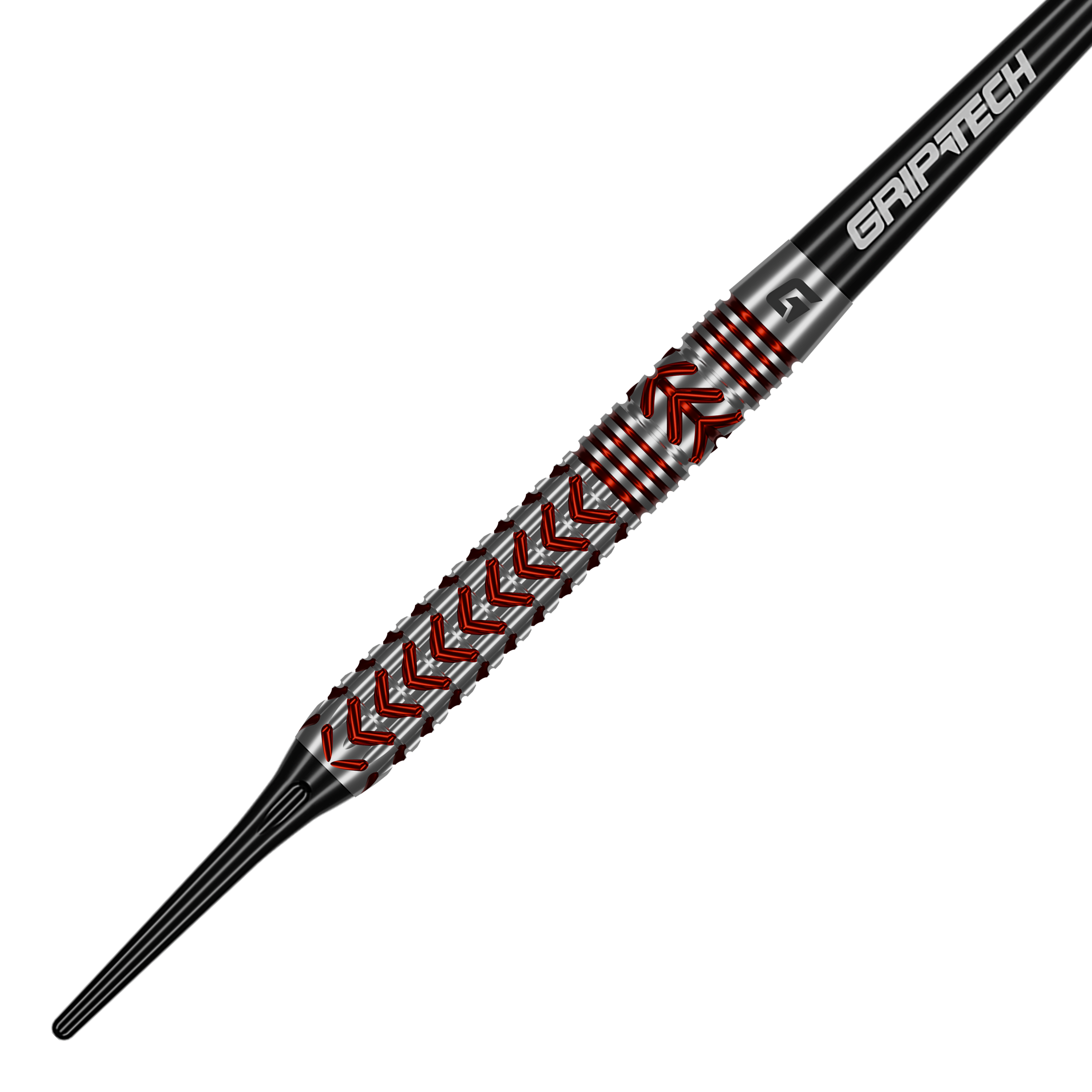Dieses Bild zeigt die GOAT Curveball Tungsten Softdarts - 20g. Die Darts sind aus Tungsten gefertigt und haben ein Gewicht von 20 Gramm.