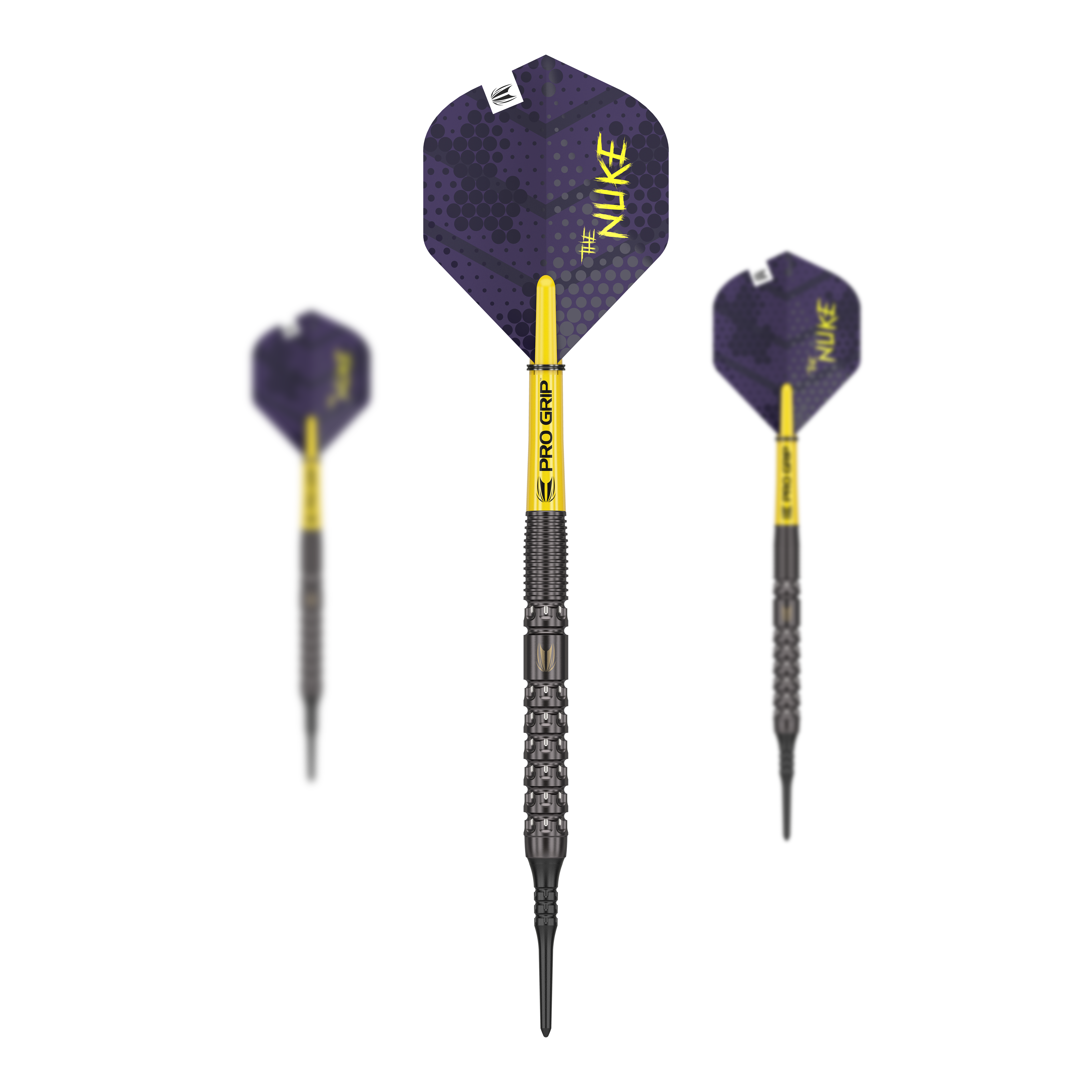 Lotki miękkie Target Luke Littler GEN1 - 19 g Das Bild zeigt ein Set von Softdarts. Der Dateiname ist '210324_Target_Luke_Littler_GEN1_Softdarts_1Set_(1)'.
