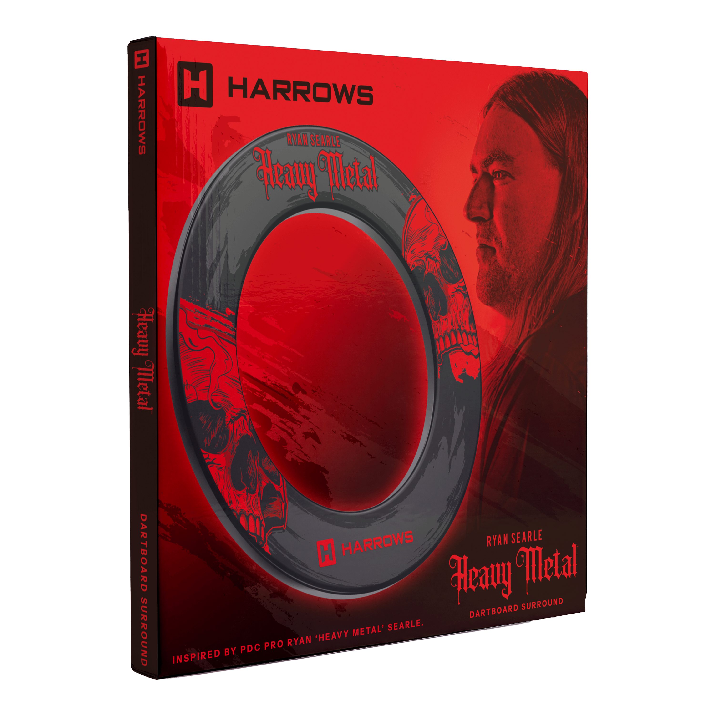 Harrows Ryan Searle Heavy Metal Surround Harrows Ryan Searle Heavy Metal Surround ist zu sehen. Der Surround hat eine robuste Ausführung.