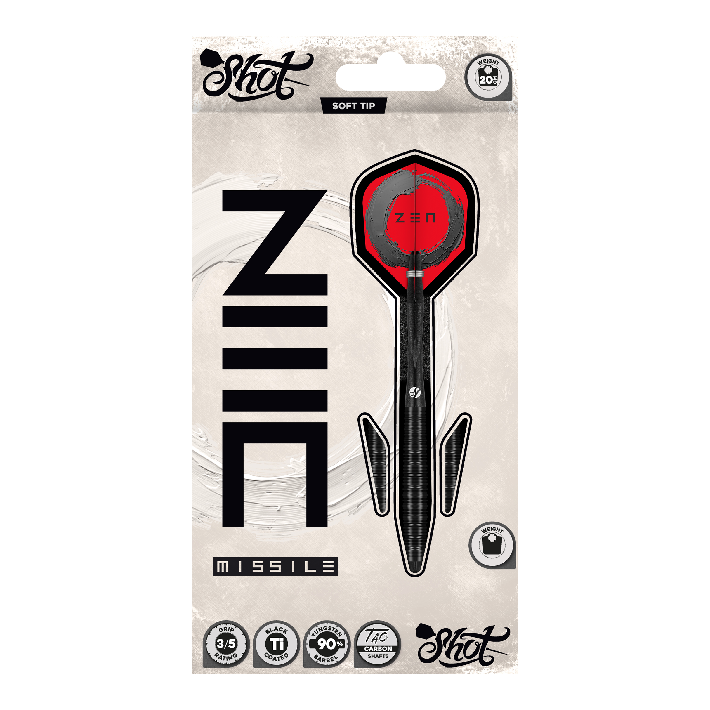Shoty ZEN Missile Soft Darts - 20g