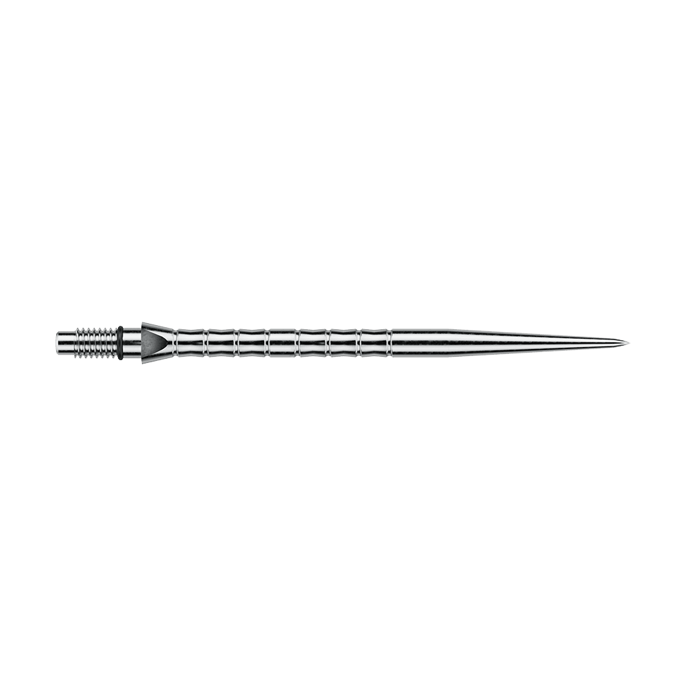 Stalowe groty do lotek Winmau Switch Point Wave – efekt srebrny Dieses Bild heißt Winmau_Switch_Point_Wave_Silver_Effect_Steeldartspitzen_40mm_2. Vermutlich zeigt es silberne Steeldartspitzen mit Wave-Effekt, 40 mm lang.