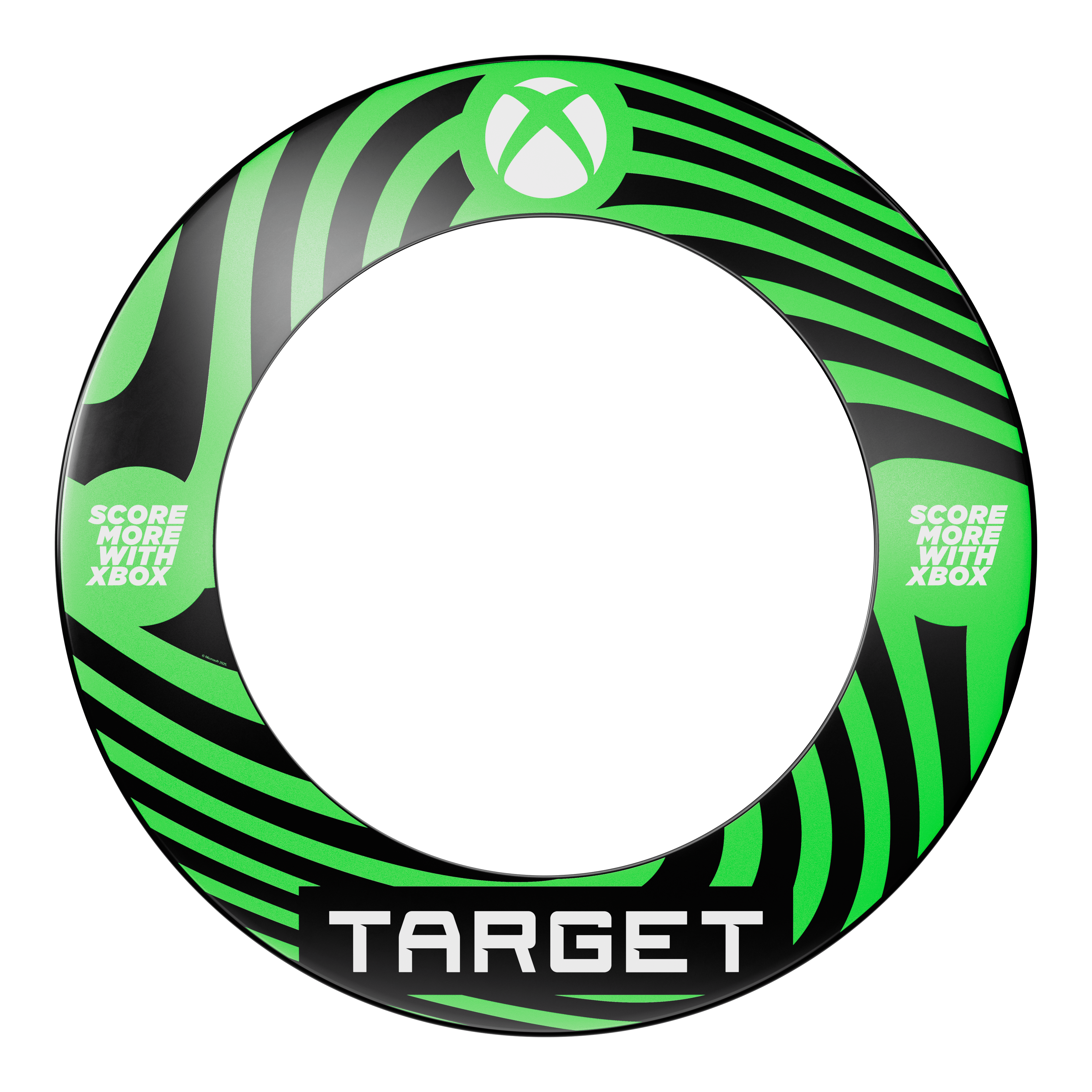 Zestaw Target Xbox Dartboard Surround Abgebildet ist das Target Xbox Dartboard Surround Bundle. Dieses Produkt bietet einen Schutzrahmen für die Dartscheibe.