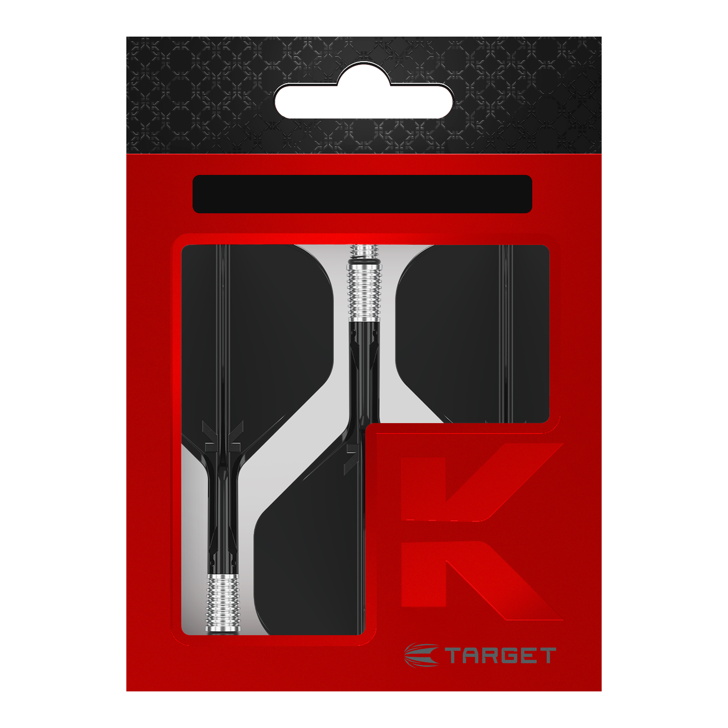 Target K-Shift No2 Standard Flights - Schwarz. Auf dem Bild sind schwarze No2 Standard-Flights von Target zu sehen.