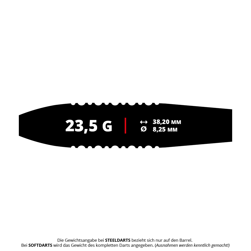 Misja Arkitekt Brązowa krzemionka PVD Steeldarts - 23,5g Mission Arkitekt Bronze Silika PVD Steeldarts - 23,5g sind auf diesem Bild zu sehen. Die Darts haben eine bronzefarbene Oberfläche und ein elegantes Aussehen.