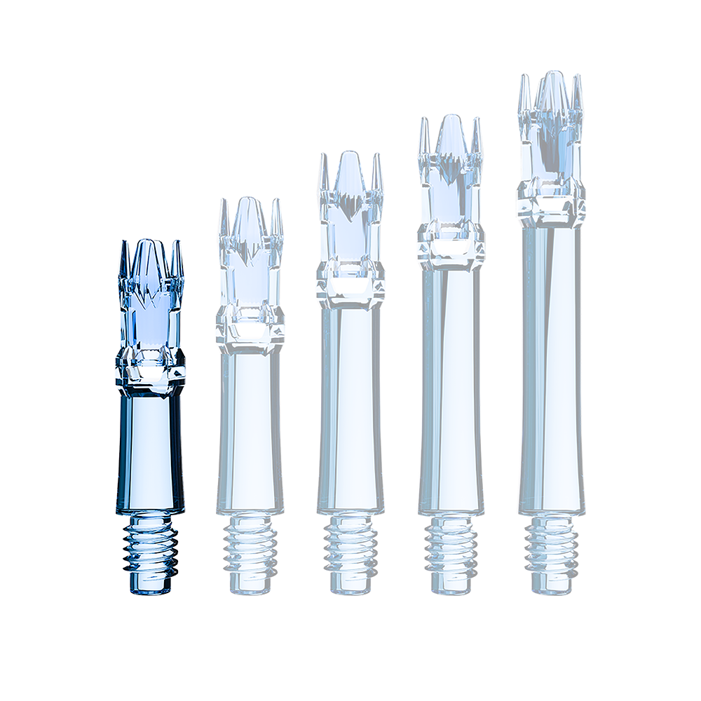 Wałki wymienne do systemu L-Style L-System – przezroczysty niebieski Eine transparente blaue Ersatzshaft ist im Bild. Die Shaft wird als Einzelstück gezeigt.