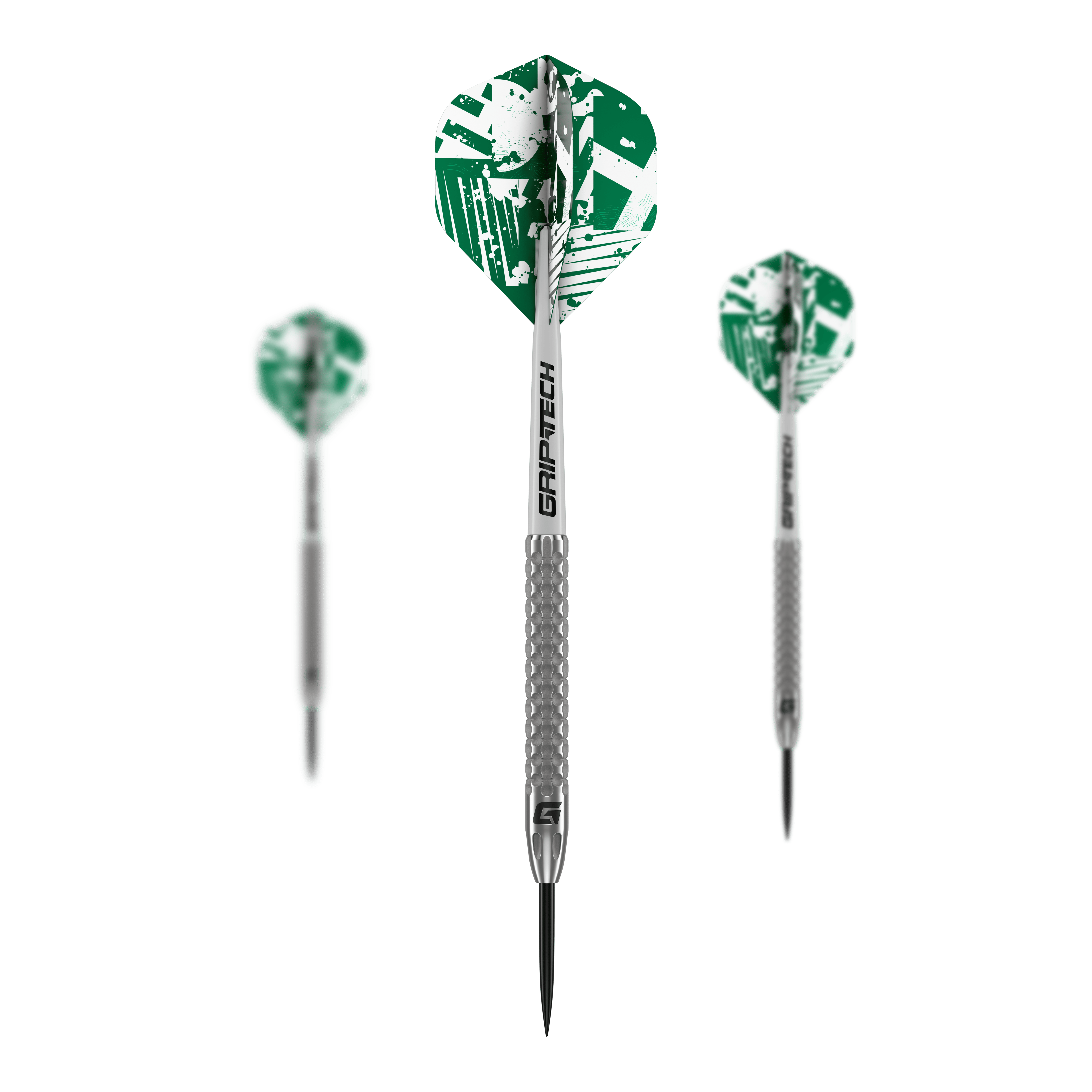 Lotki GOAT Fairway V2 ze stali wolframowej Das Produkt GOAT Fairway V2 Tungsten Steeldarts ist als Set nebeneinander dargestellt. Die Barrels wirken einheitlich.