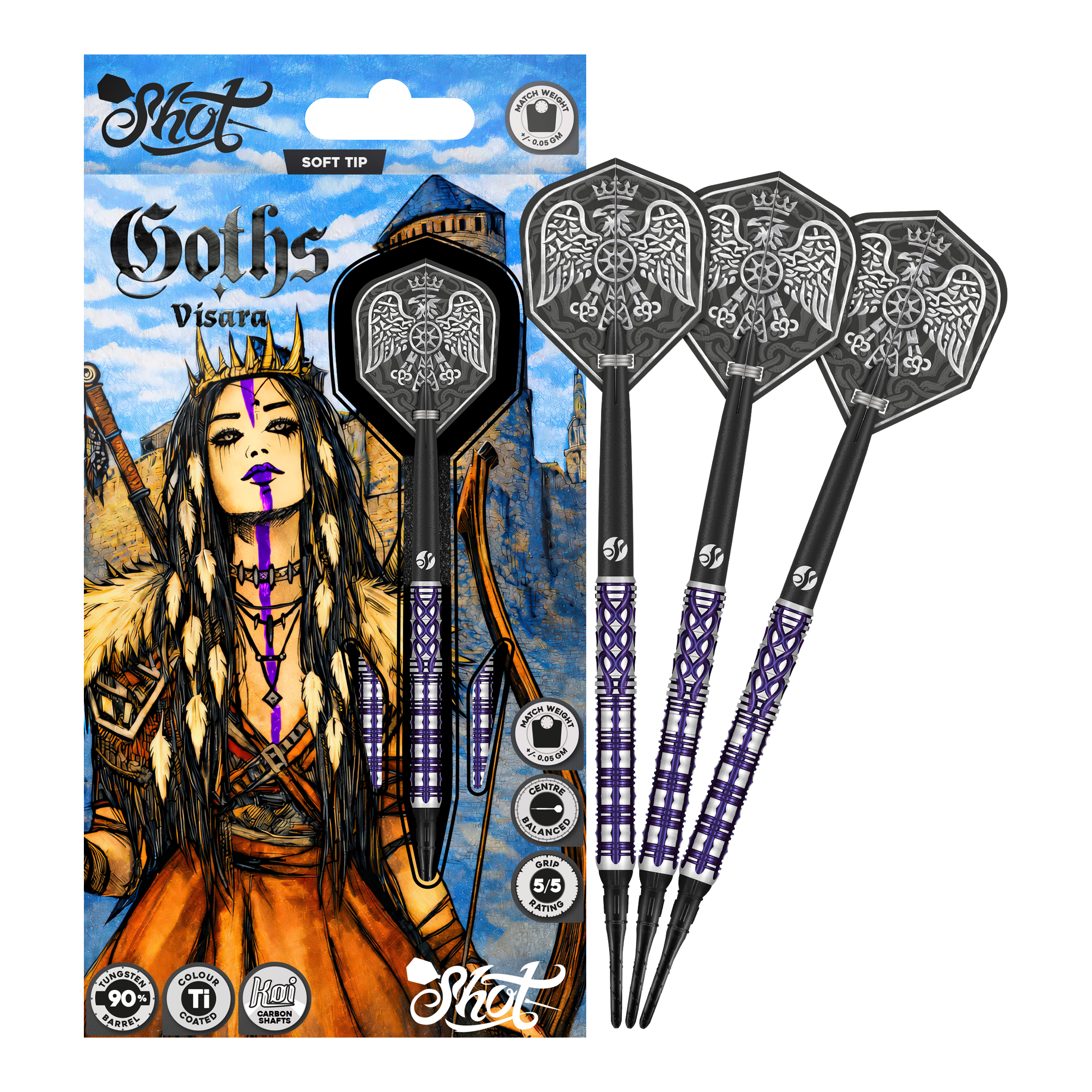 Shot Goths Visara Soft Darts - 20g
