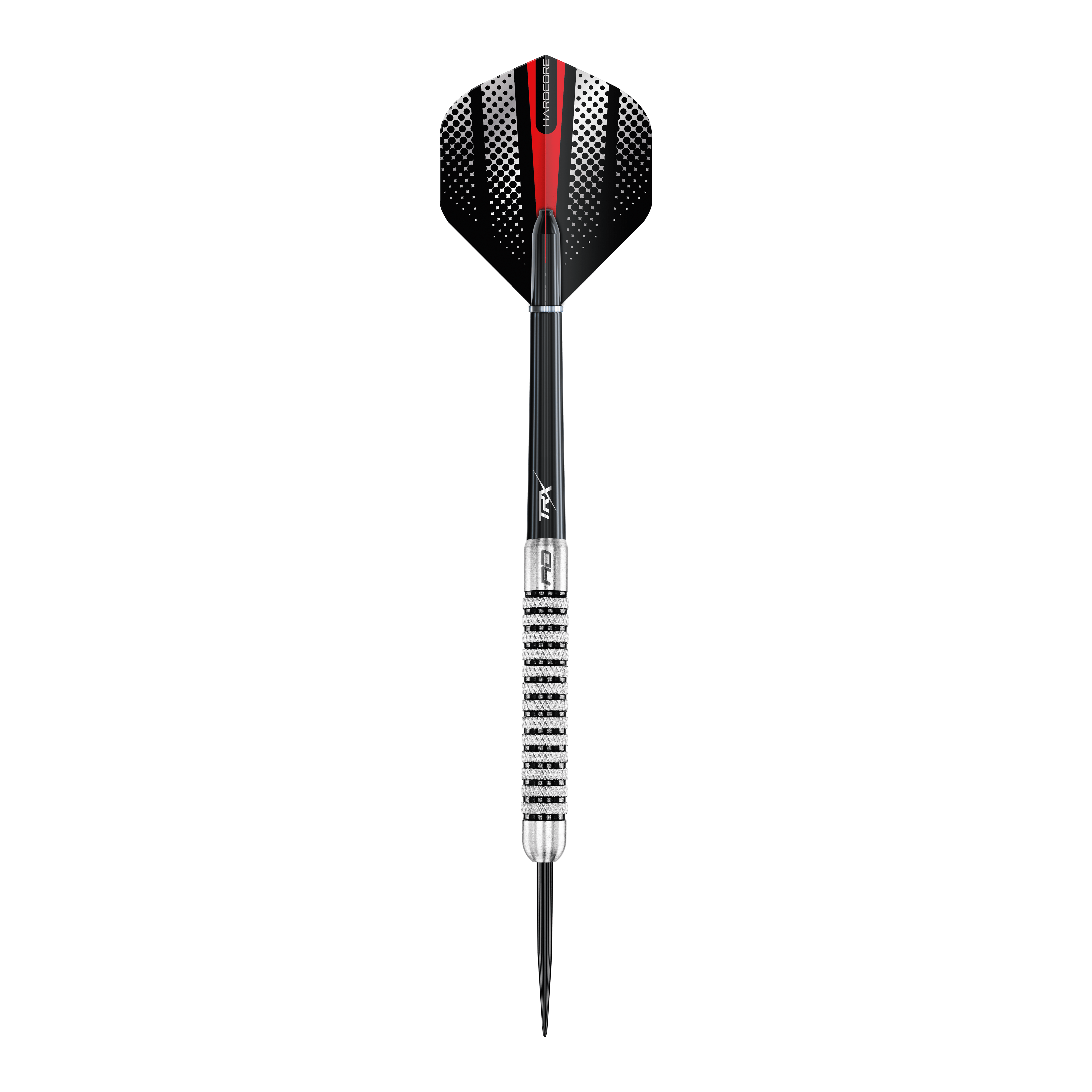 Red Dragon Flightmaster Fury 2 stalowe rzutki - 25g Das Bild zeigt die Red Dragon Flightmaster Fury 2 Steeldarts mit 25-Gramm-Gewicht. Die Darts verfügen über eine spezielle Grip-Oberfläche für bessere Kontrolle.