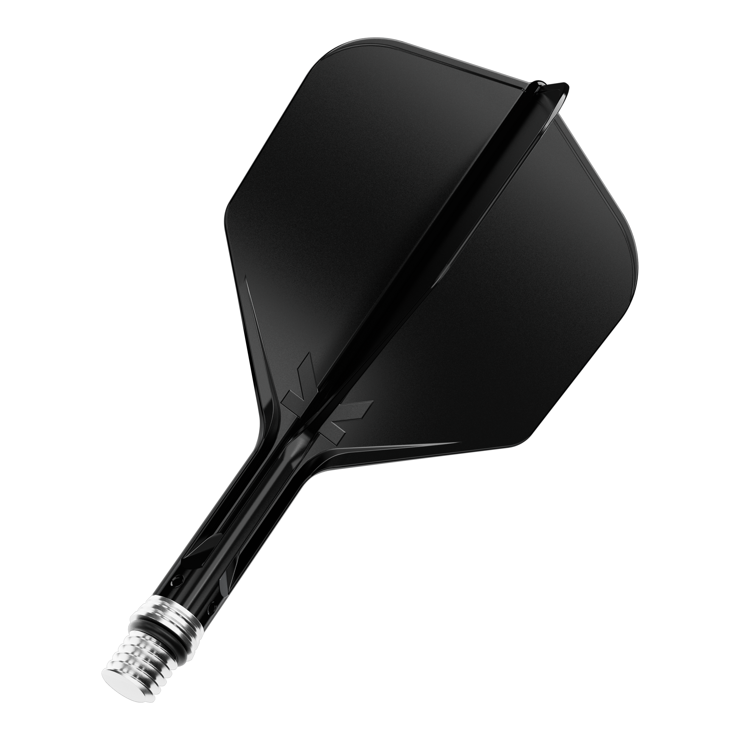 Loty Target K-Shift No6 - czarne Gezeigt ist ein einzelner Dart Flight in Schwarz, Modell KShift No6, 19mm. Es ist ein Zubehörteil von Target.