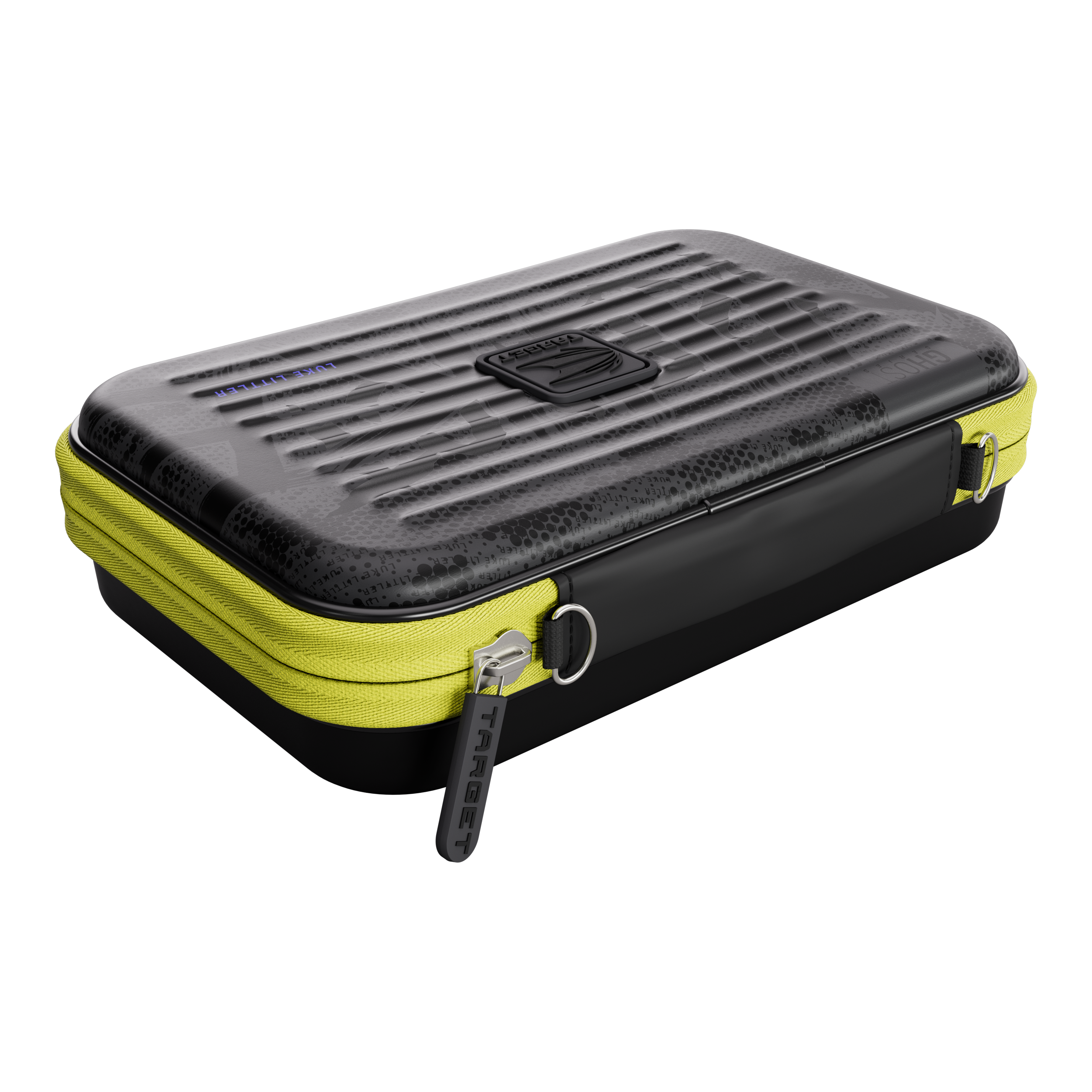 Abgebildet ist das Takoma XL Ghost Series Luke Littler Dartcase. Dieses Etui dient zur sicheren Aufbewahrung von Darts.