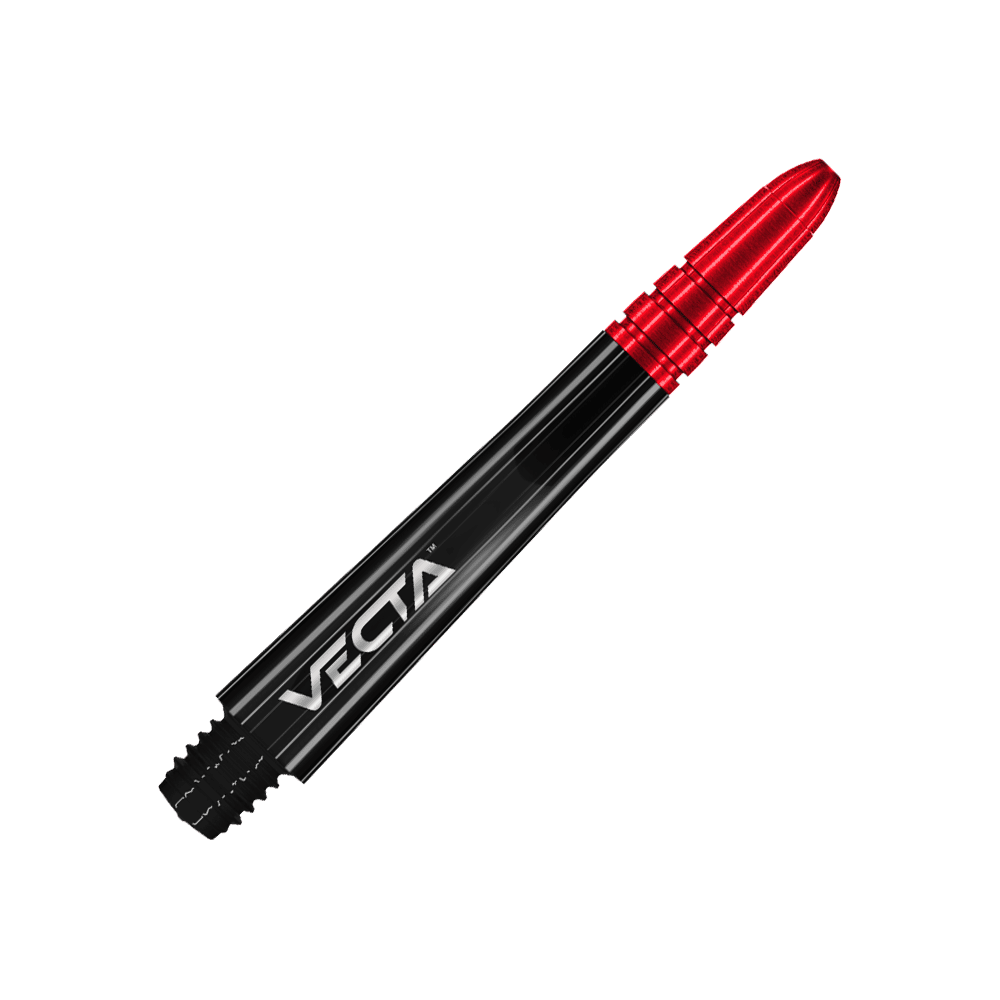 Winmau Vecta Shafts - Schwarz Rot