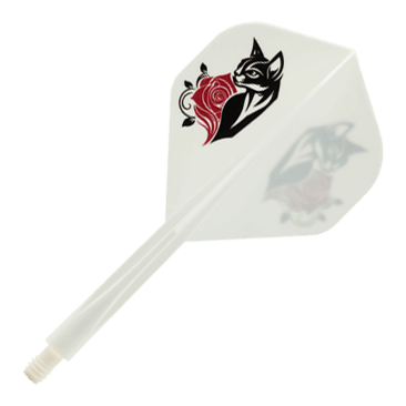 System wału lotniczego Condor AX Black Cat White Standard Abgebildet ist das Condor AXE Black Cat White Standard Flight-Shaft-System. Das Produkt bietet eine Kombination aus Flight und Shaft für mehr Stabilität beim Dartspiel.