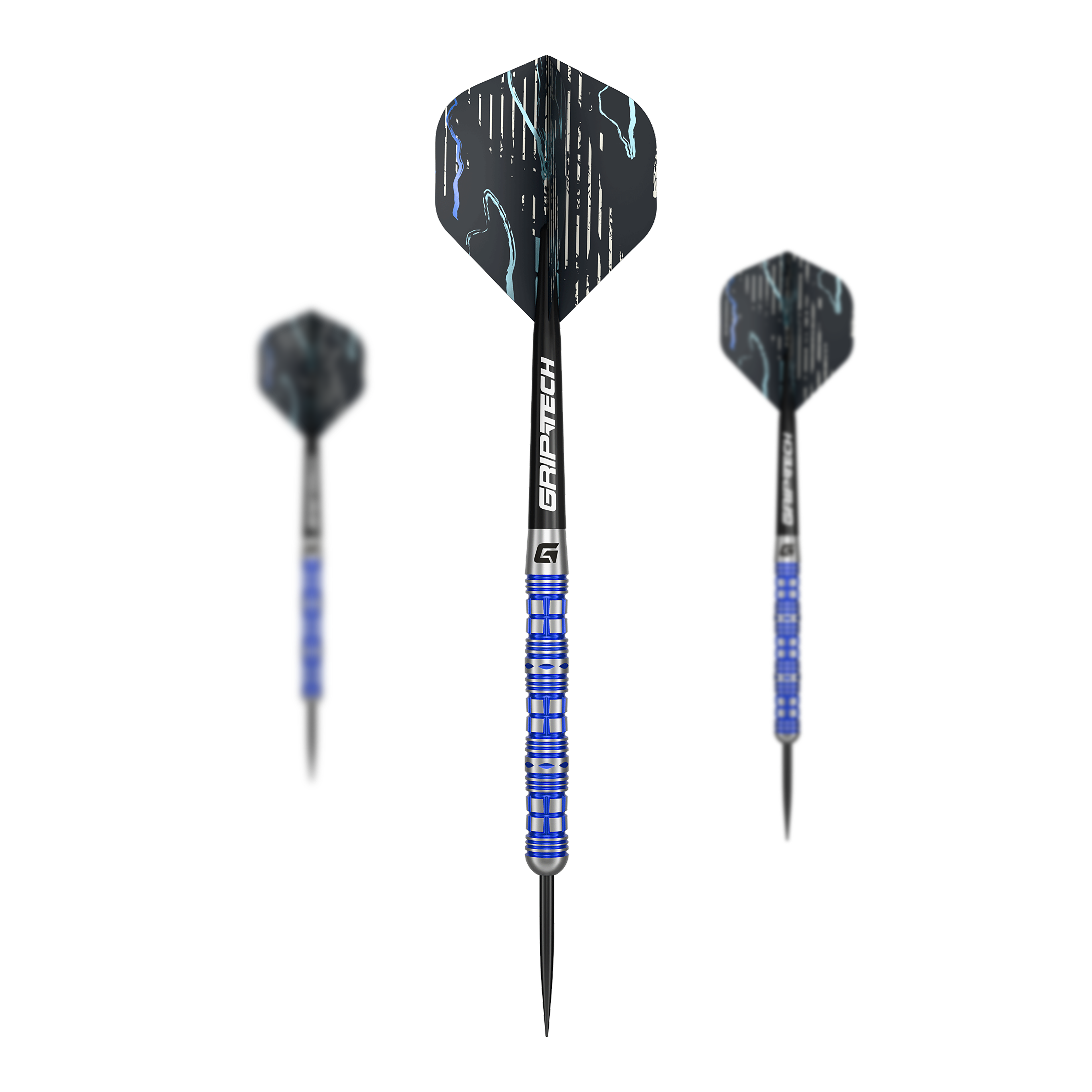 Abgebildet ist das Produkt GOAT Surfer Steeldarts. Es handelt sich um ein Set hochwertiger Steeldarts für das Dartspiel.