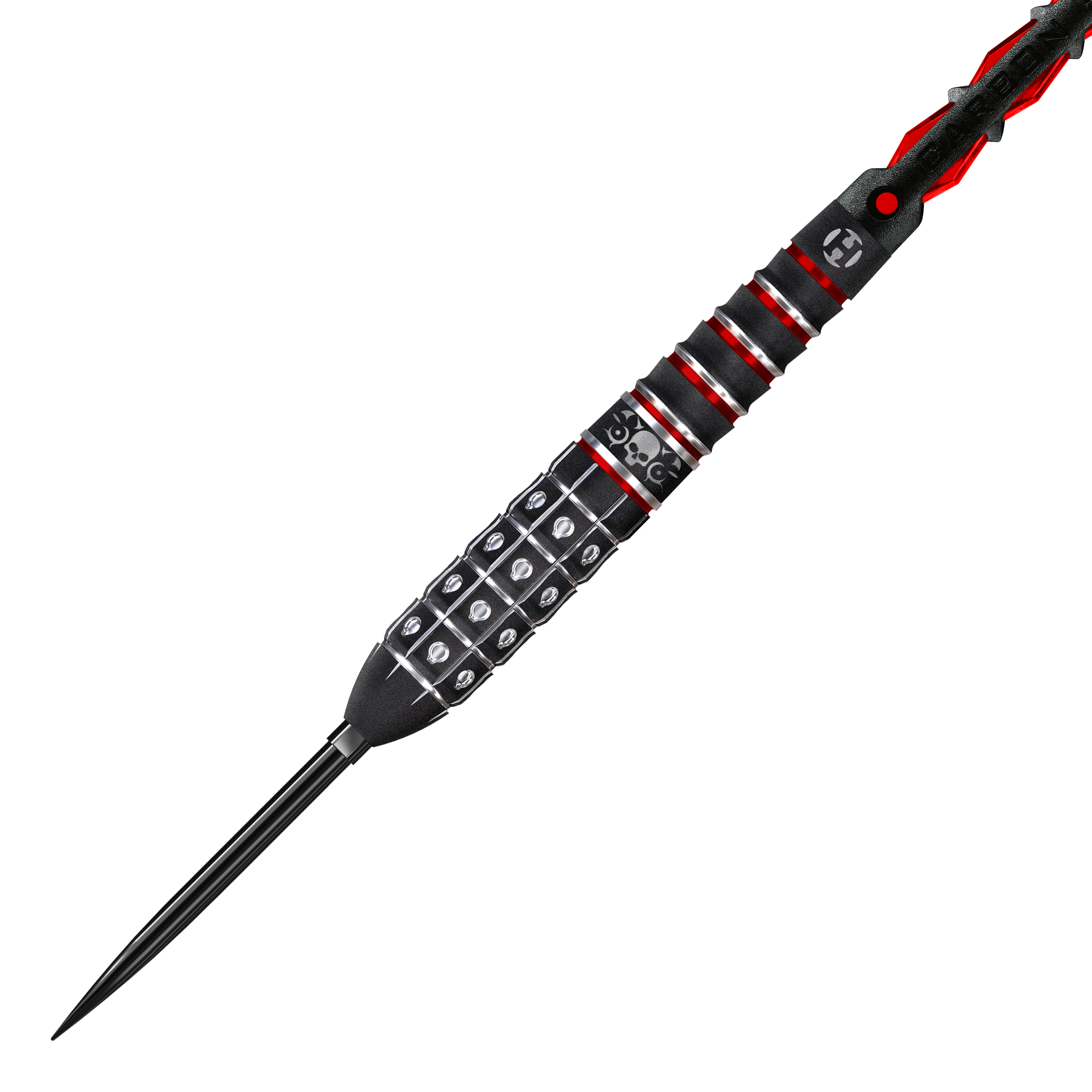 Die Harrows Ryan Searle Series 3 Quick Point Steeldarts werden auf dieser Abbildung gezeigt. Sie wurden für professionelle Dartspieler konzipiert.