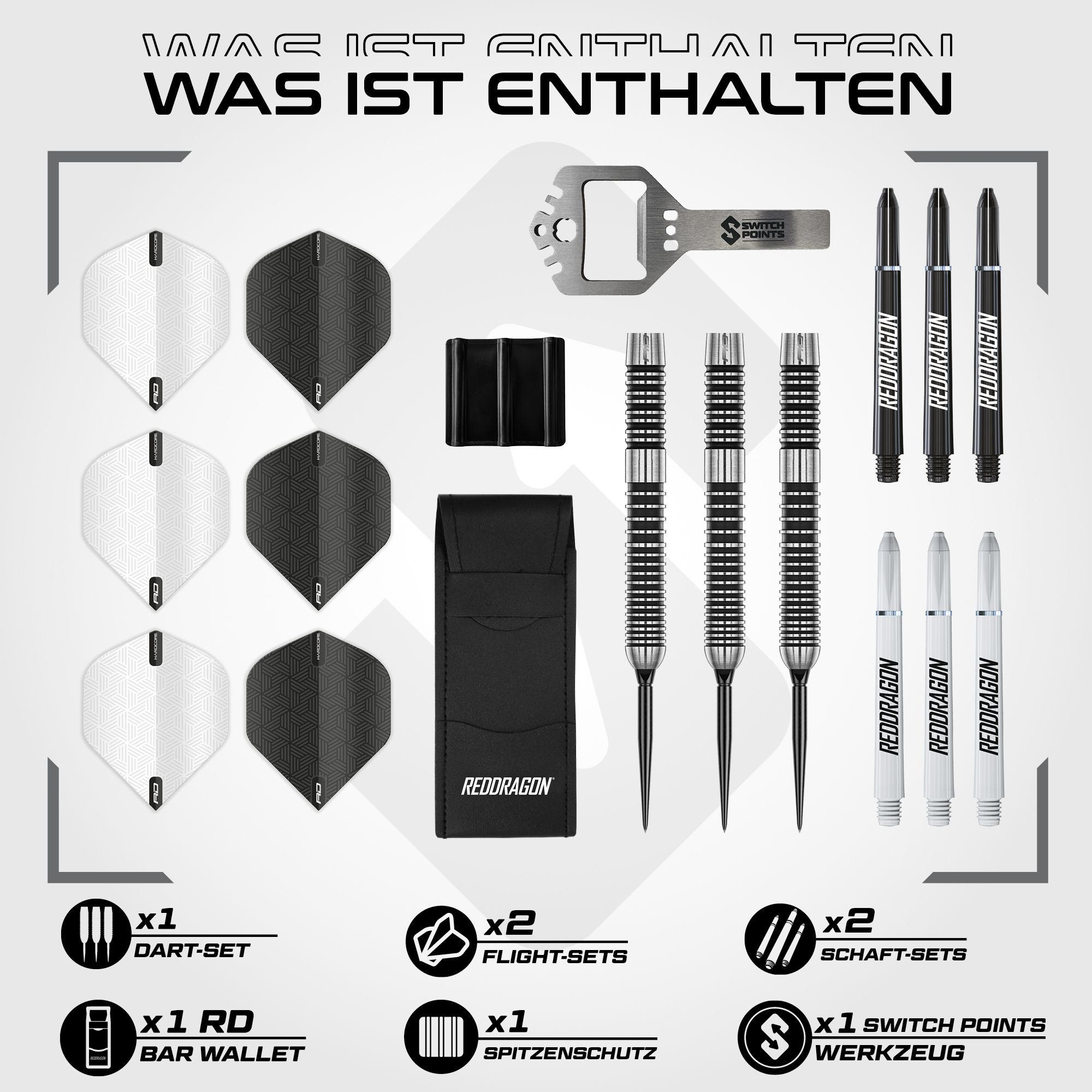 Rzutki stalowe Red Dragon Pegasus Switch Point Hier siehst du die Red Dragon Pegasus Switch Point Steeldarts. Diese Steeldarts bieten ein präzises Wurferlebnis.