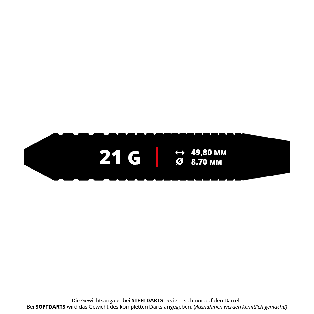 Lotki mosiężne i stalowe Bulls FC Bayern Munich - 21g Die Bulls FC Bayern München Brass Steeldarts - 21g sind hochwertige Darts im Design des FC Bayern München. Sie sind ideal für Dartspieler und Fans des Vereins.