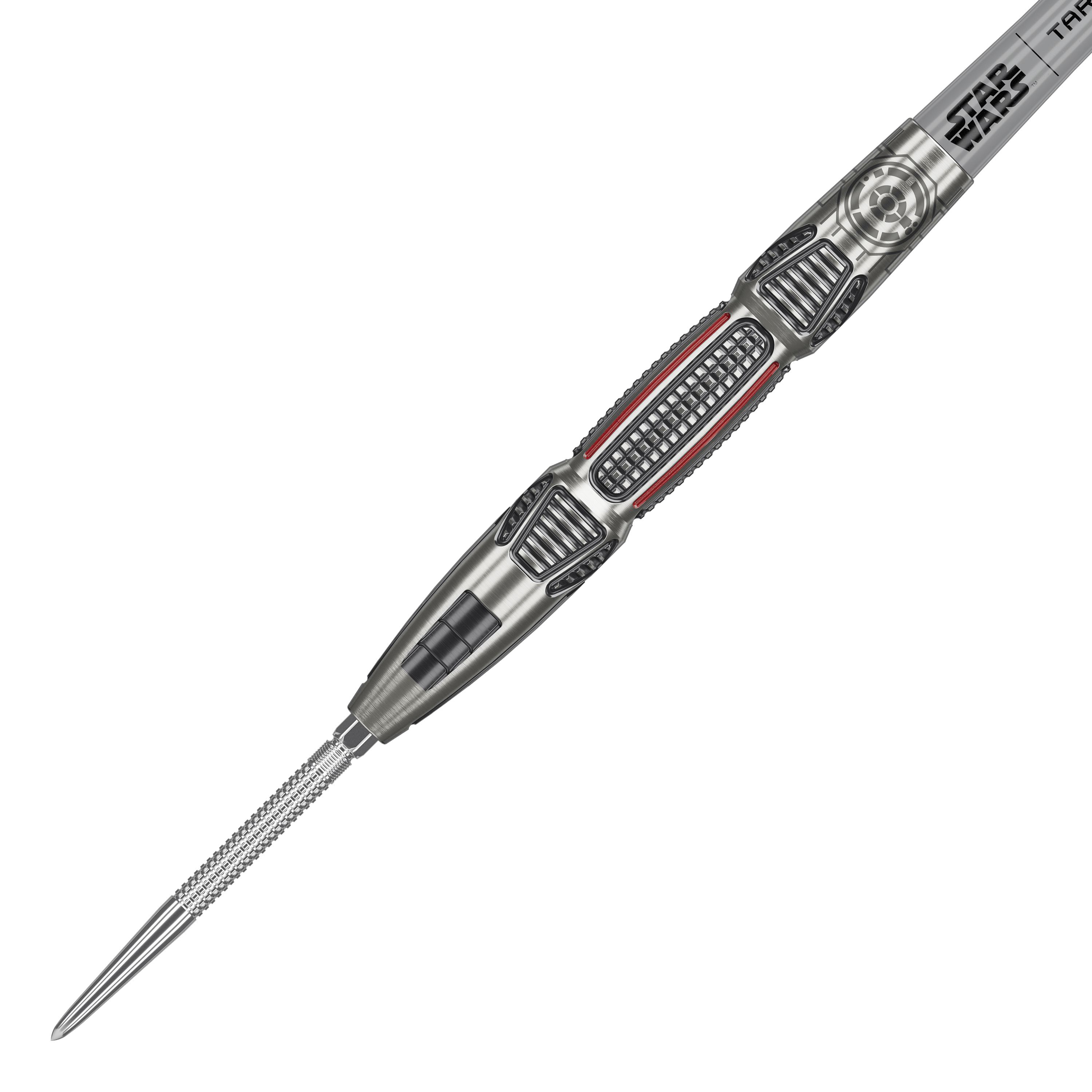 Stalowe lotki Swiss Point firmy Target Star Wars X-Wing Dieses Bild zeigt die Target Star Wars X-Wing Swiss Point Steeldarts. Die Steeldarts sind speziell für Fans von Star Wars entworfen worden.