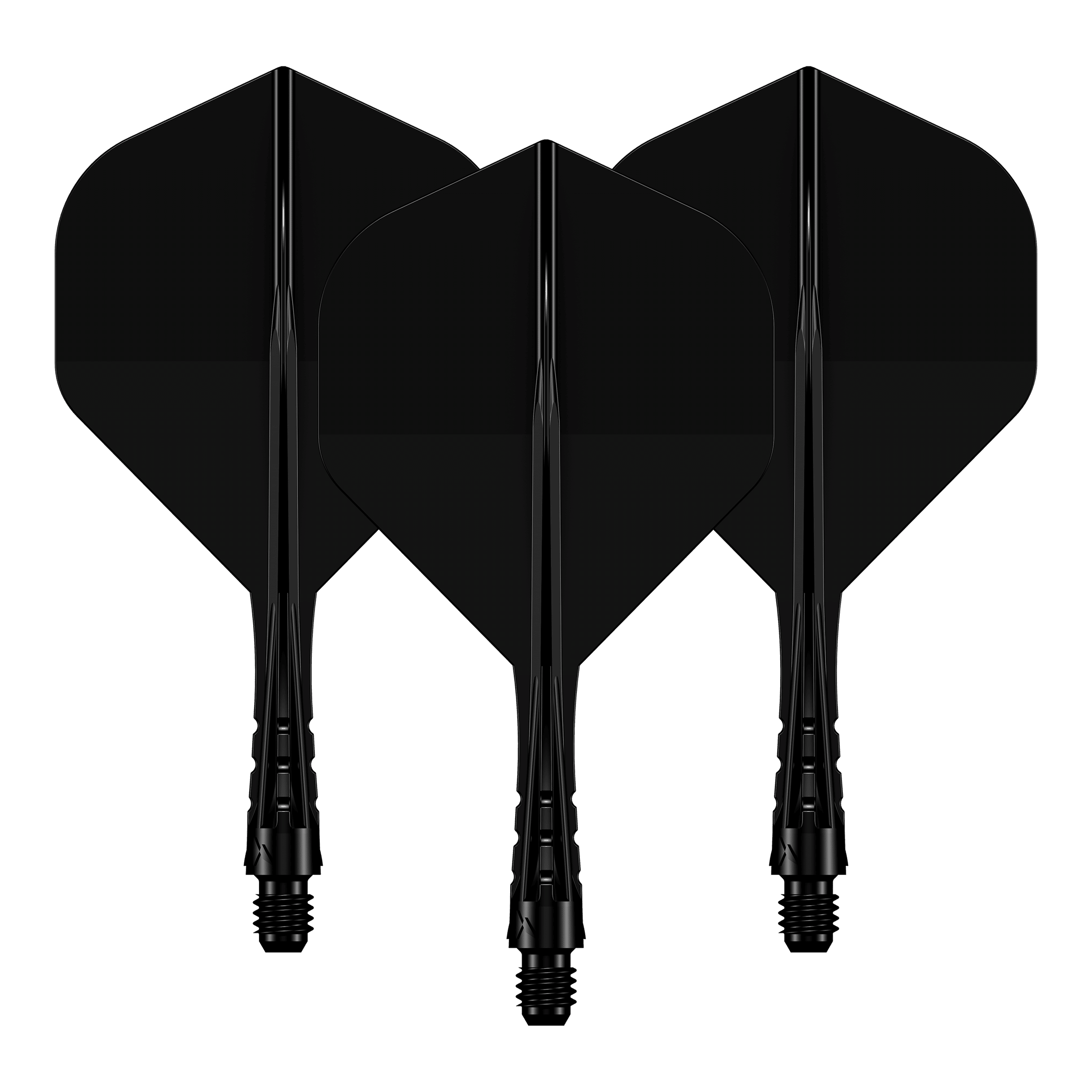 System wału lotniczego Mission Force 90 Vortex No2 – Solid Black Das Foto zeigt ein Set des Mission Force90 Vortex No2 Flight-Shaft-Systems in Solid Black mit 222 mm Länge. Die schwarze Farbgebung ist gut sichtbar.