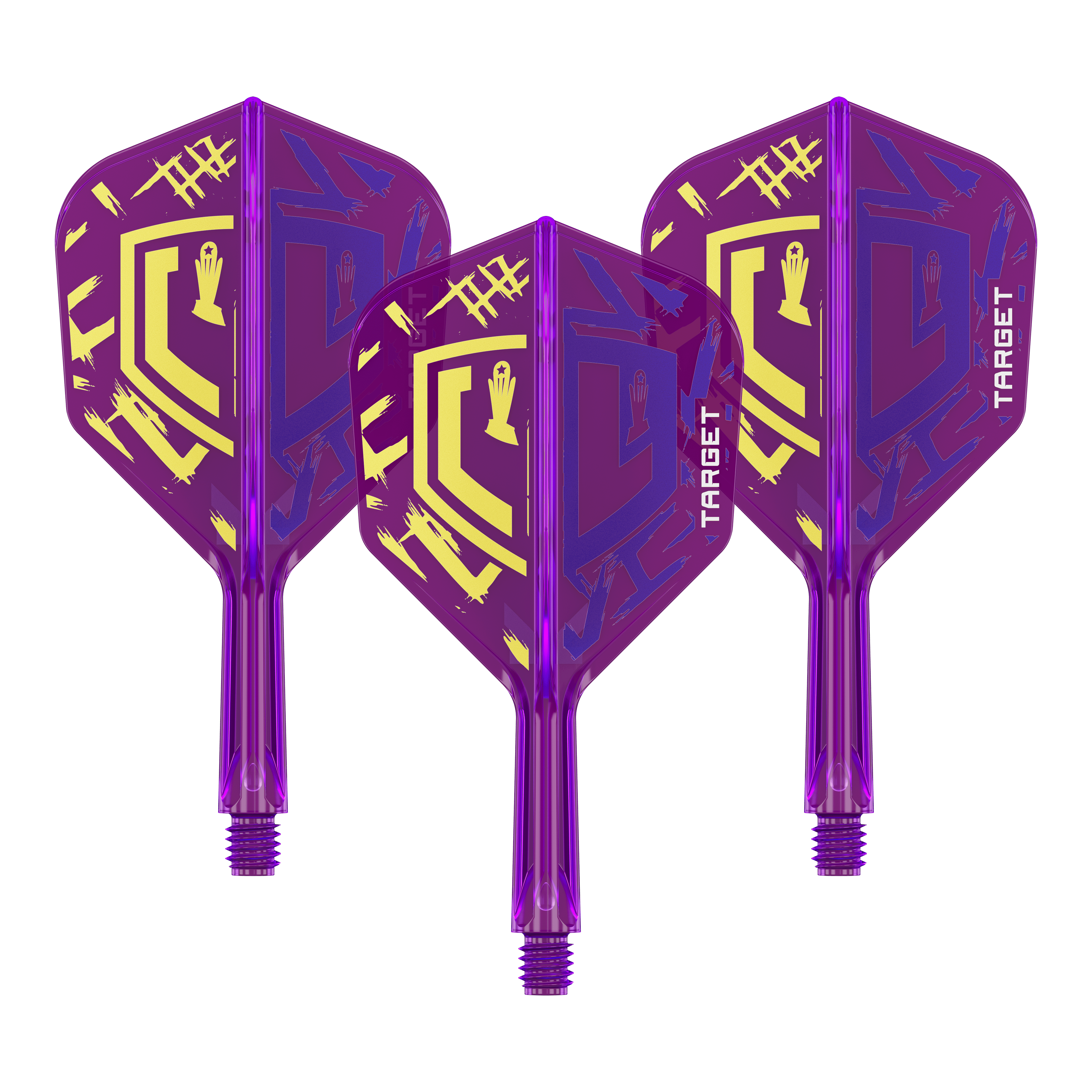 Target K-Flex Luke Littler Mistrz Świata 2025 No6 Flights Abgebildet ist ein Set Target K-Flex Luke Littler World Champion 2025 Flights in Größe No6, 19mm. Die Flights sind Zubehör für Dartpfeile.