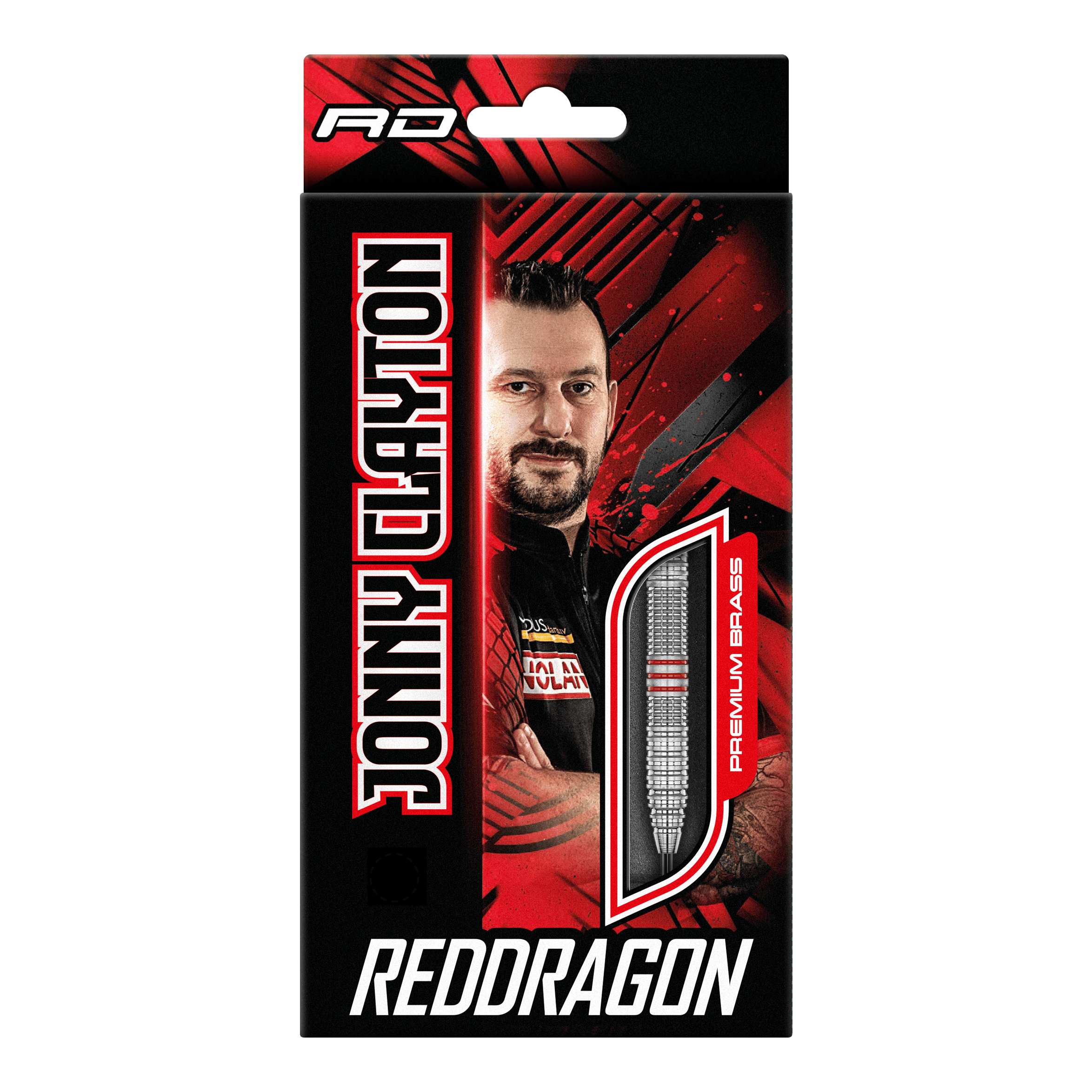 Lotki Red Dragon Jonny Clayton Brass Steel Darts - 21 g Lotki Red Dragon Jonny Clayton Brass Steel Darts - 21 g