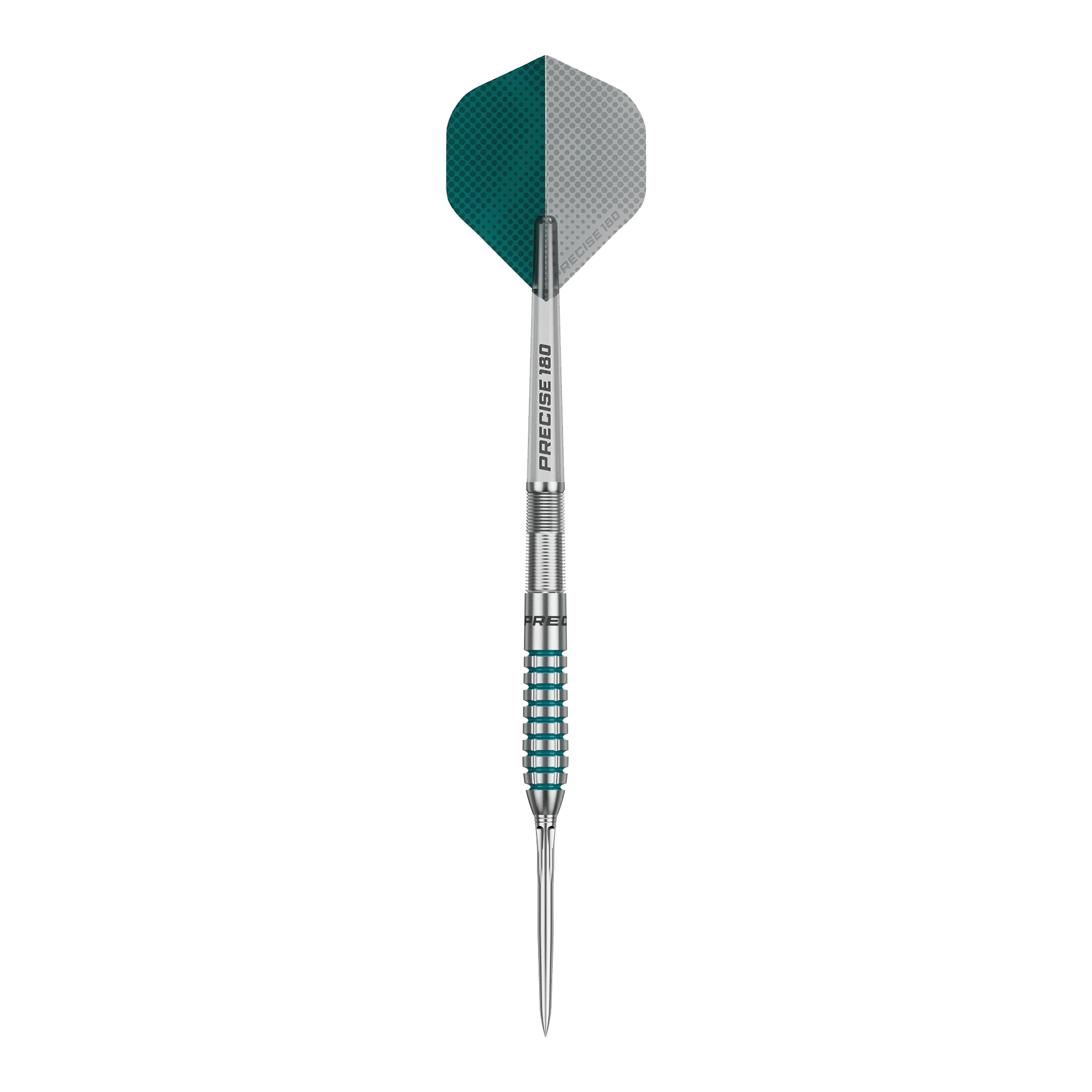 Dieses Bild zeigt die Precise 180 MRV1 Steeldarts - 23g. Die Darts haben ein modernes Design und sind langlebig.