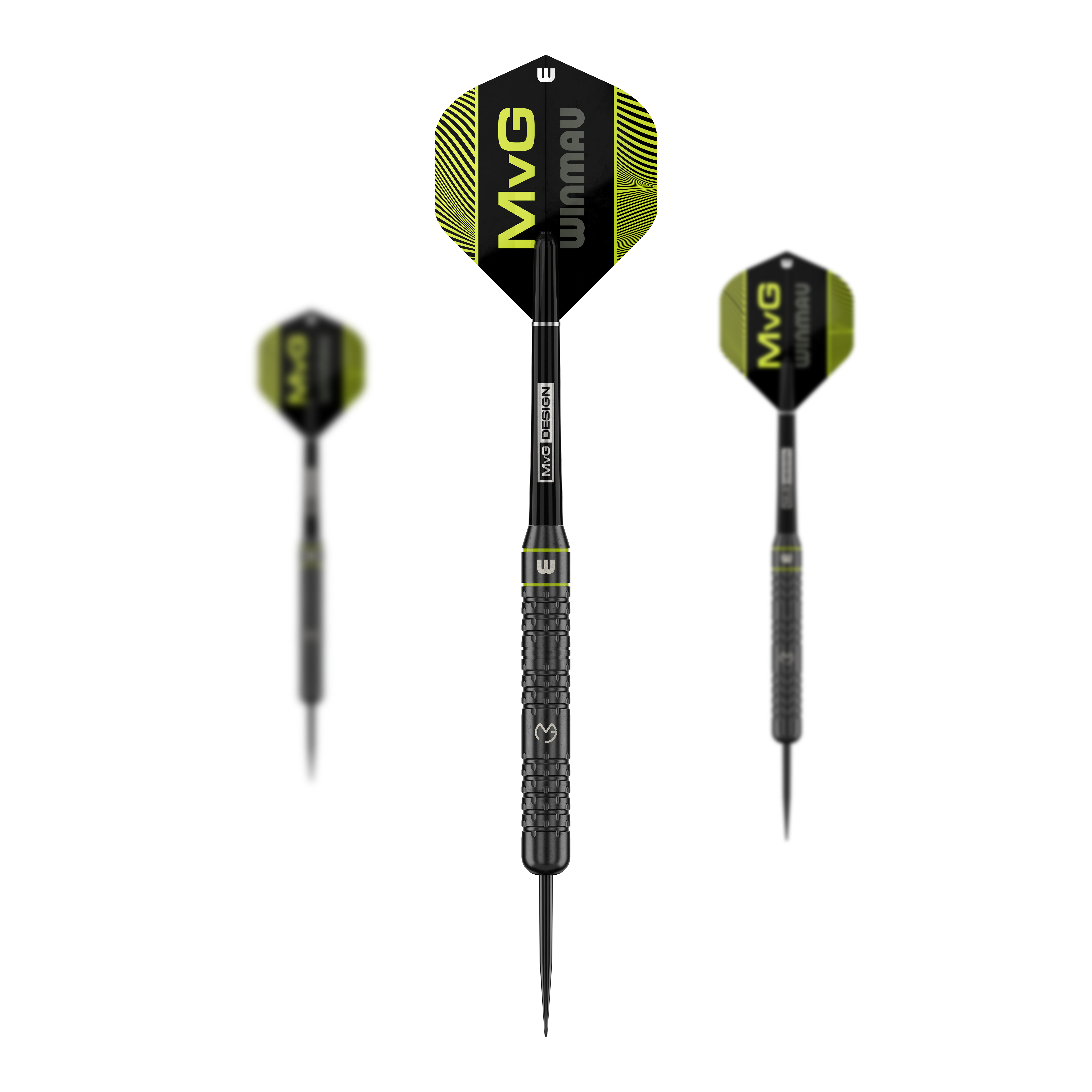 Winmau Michael Van Gerwen Rdzeń Mosiężne Steeldarts - 21g Das Produkt zeigt Winmau Michael Van Gerwen Core Brass Steeldarts - 21g. Verschiedene Darts sind enthalten.