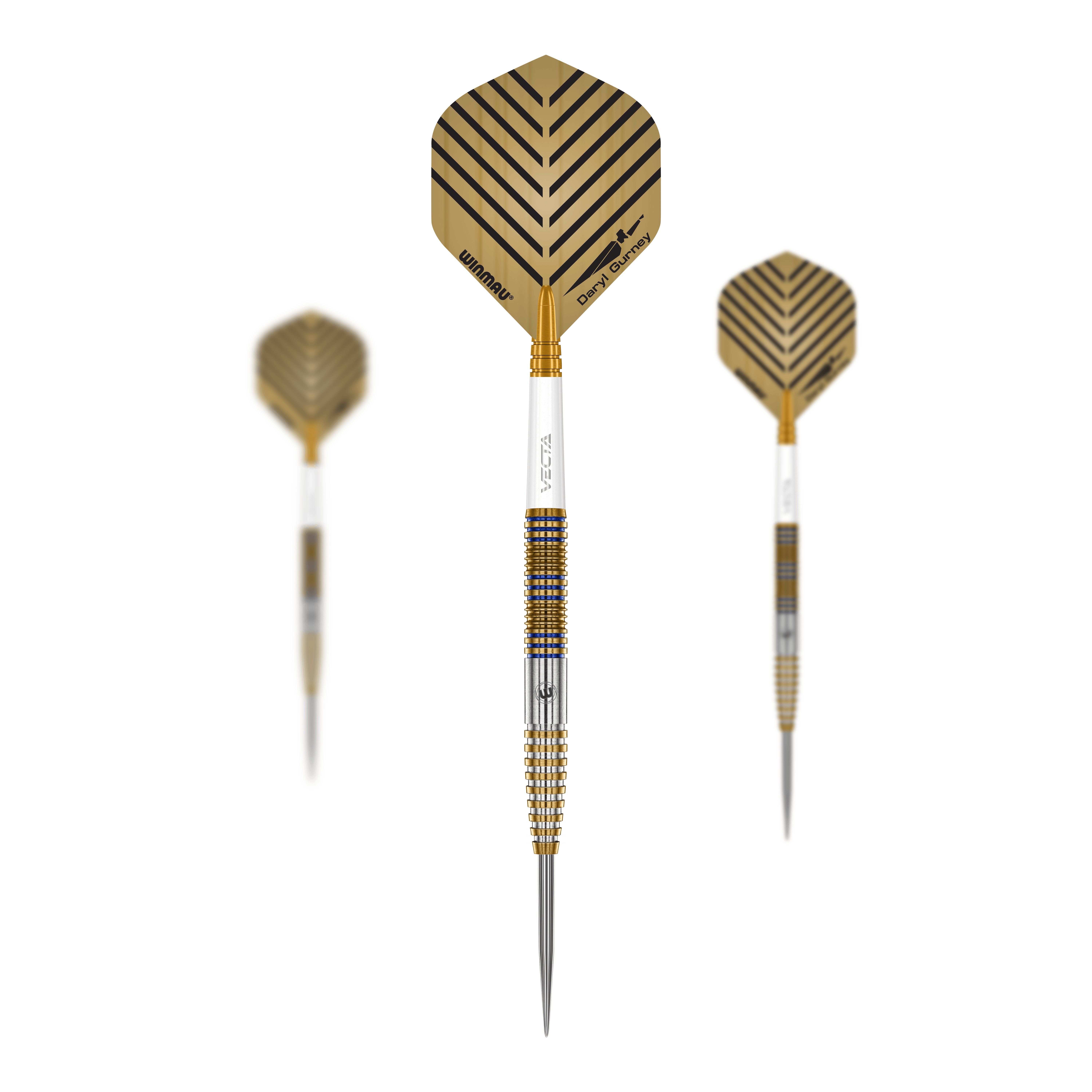 Winmau Daryl Gurney Signature Edition Steeldarts - 23g Hier sieht man das Winmau Daryl Gurney Signature Edition Steeldarts - 23g Set. Es eignet sich ideal für Turniere oder das Training zuhause.