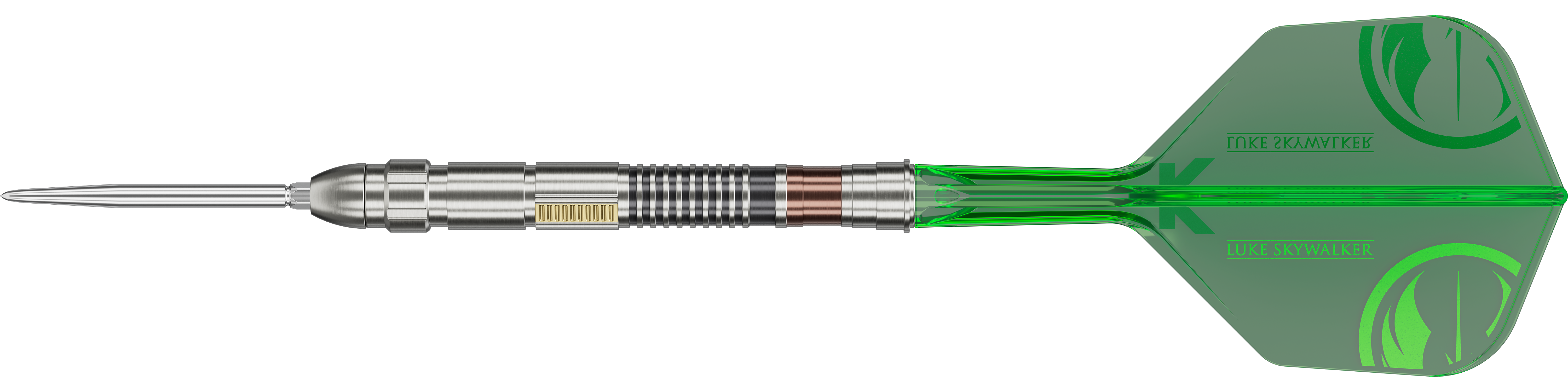 Das Bild zeigt ein Steeldarts-Produkt namens 190784_Target_StarWars_Luke_Skywalker_The_Jedi_Knight_Light_Saber_Edition. Es ist für Fans von Star Wars und Darts interessant.