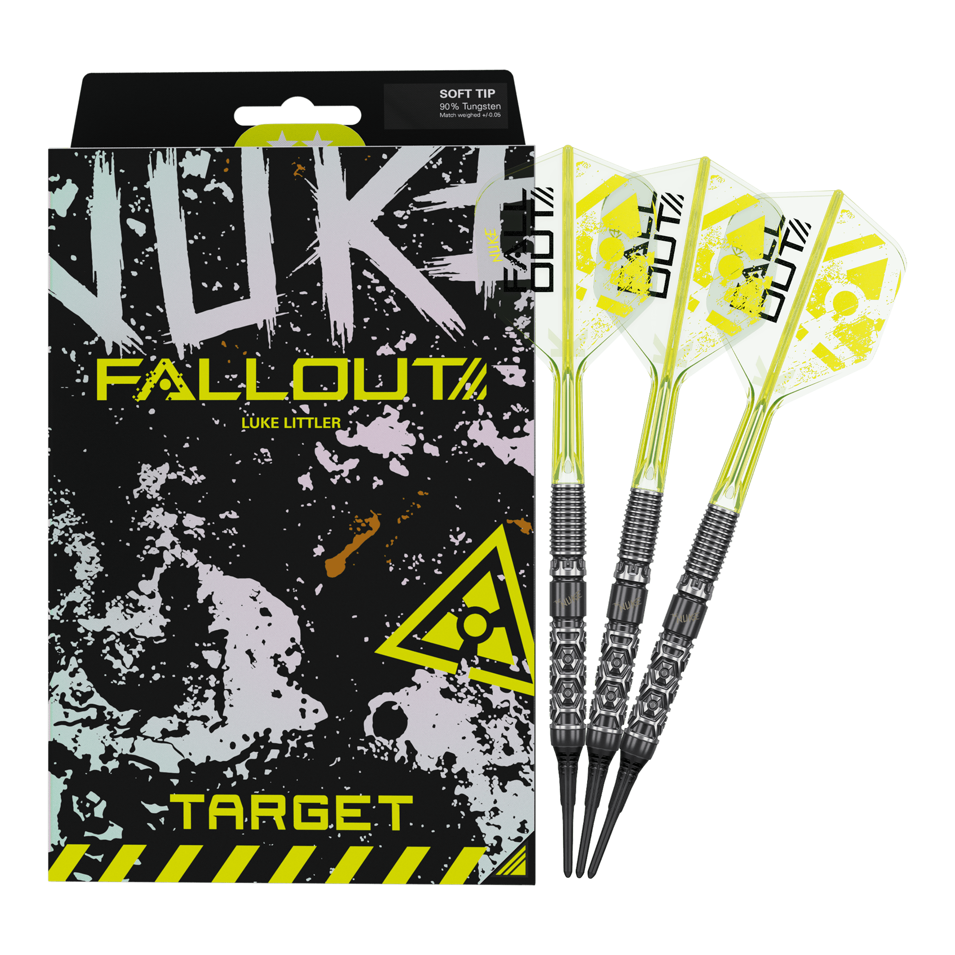 Miękkie lotki Target Luke Littler Nuke Fallout - 19 g Miękkie lotki Target Luke Littler Nuke Fallout - 19 g