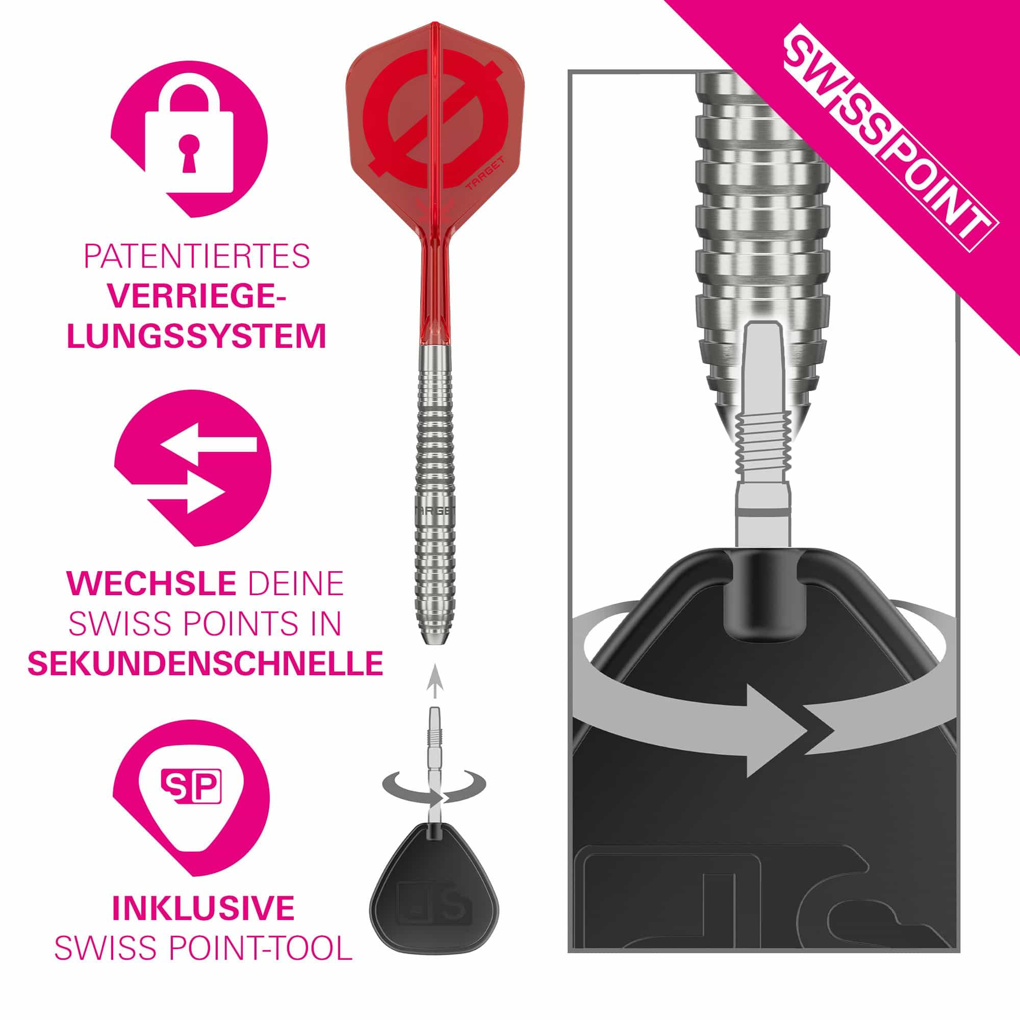 Grupa docelowa O 01 Swiss Points Steeldarts