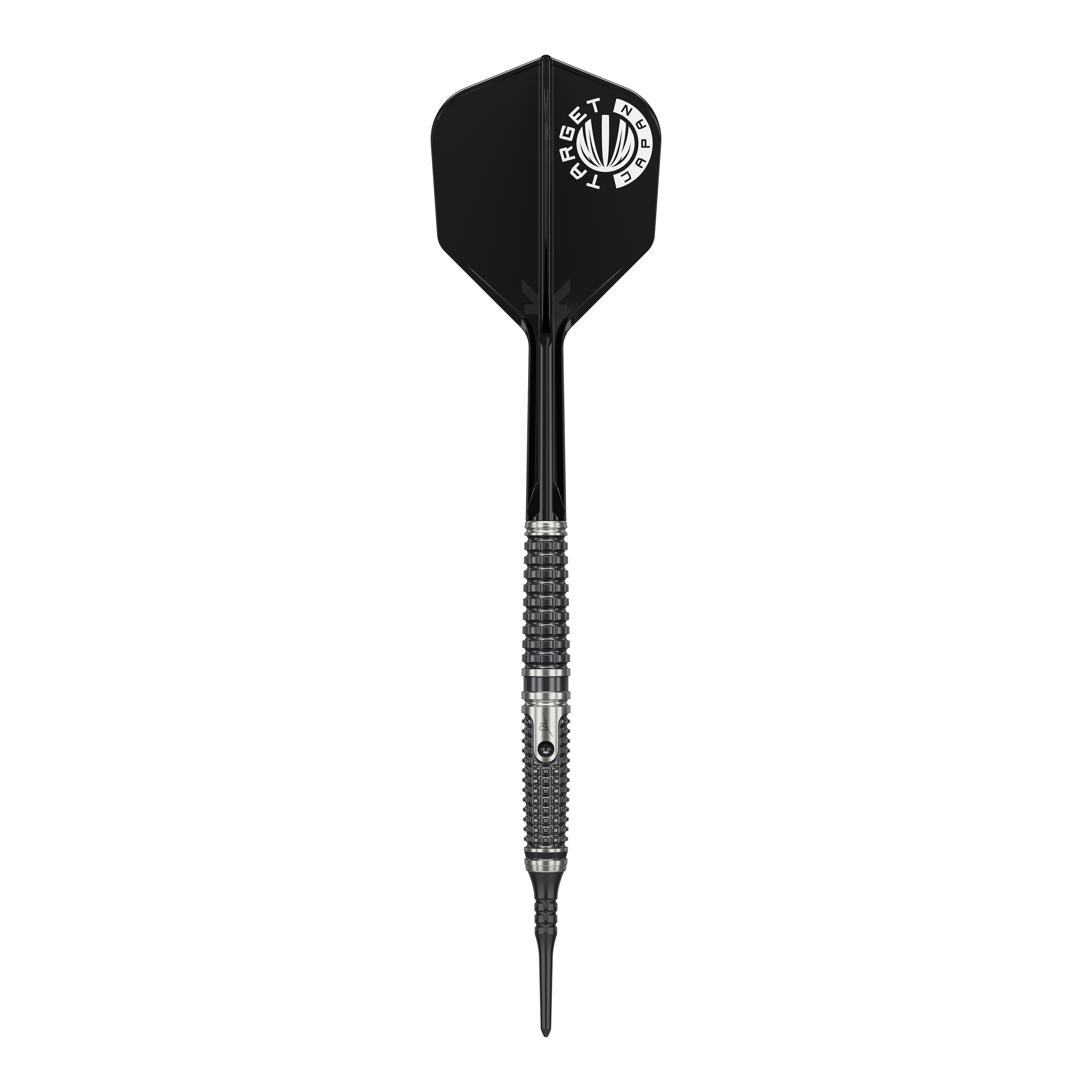 Target Japan Paul Lim The Legend GEN9 Softdarts - 20g sind auf diesem Bild deutlich zu erkennen. Die Aufnahme legt den Fokus auf das präzise gefertigte Barrel.