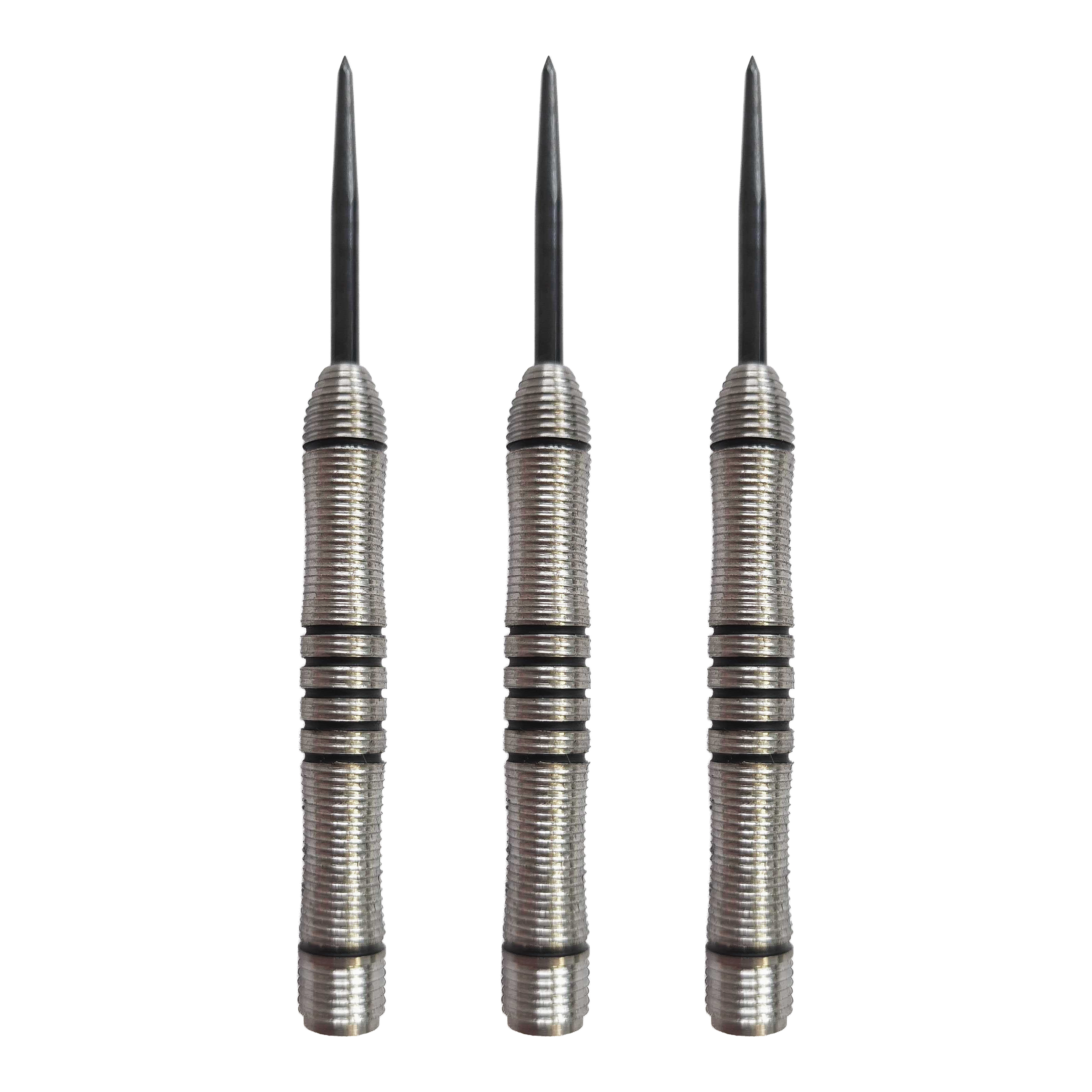 McDart Black Ring Steeldart Barrels - 24g Zu sehen ist ein Set der McDart Black Ring Steeldart-Barrels mit 24g. Das Set besteht aus mehreren gleichartigen Dart-Barrels.