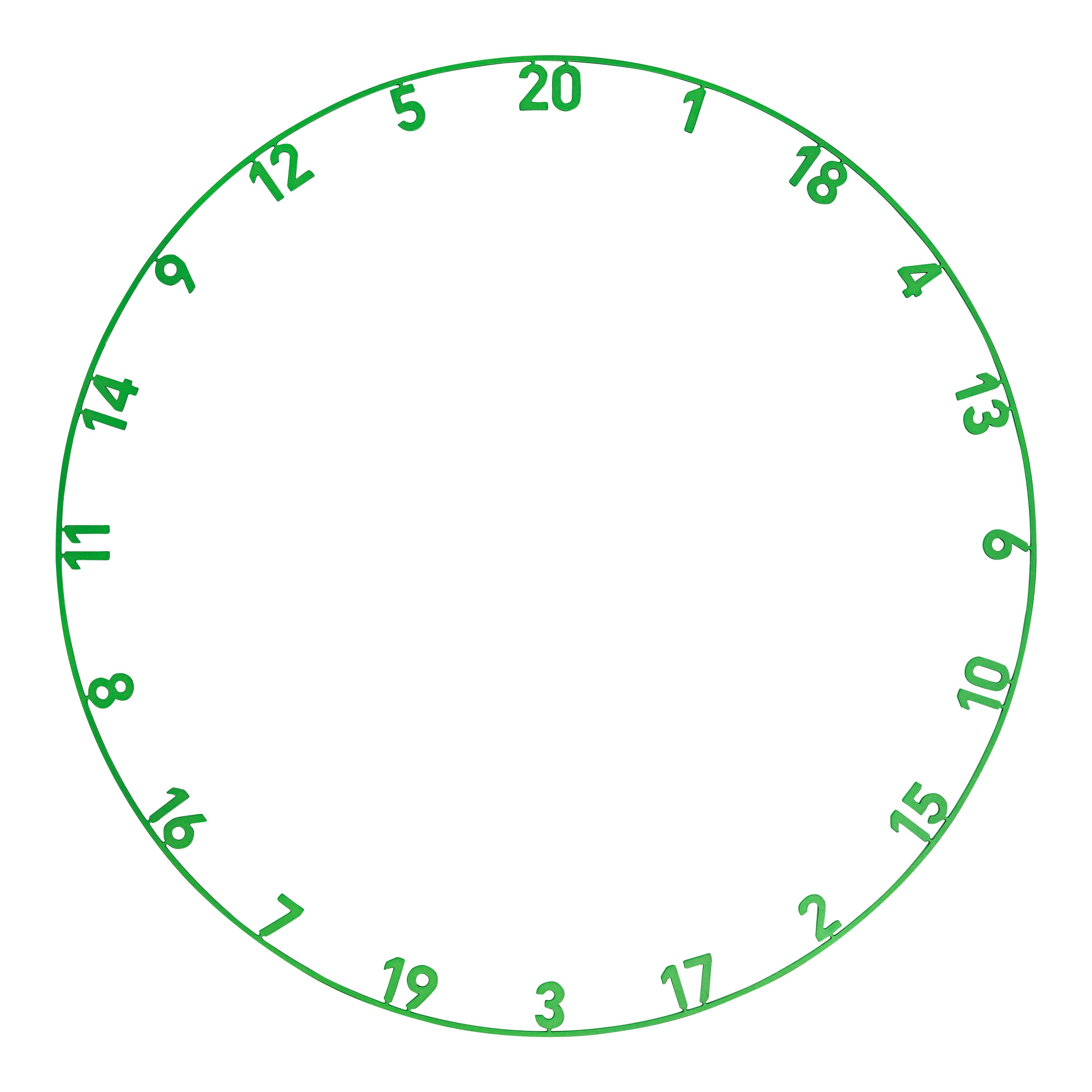 Precyzyjna stalowa tarcza do darta Endorphine 180 z pierścieniem numerowanym – szmaragdowo zielona Das Precise 180 Endorphine Steeldartboard mit Nummernring ist abgebildet. Es besitzt eine farbige Spielfläche.