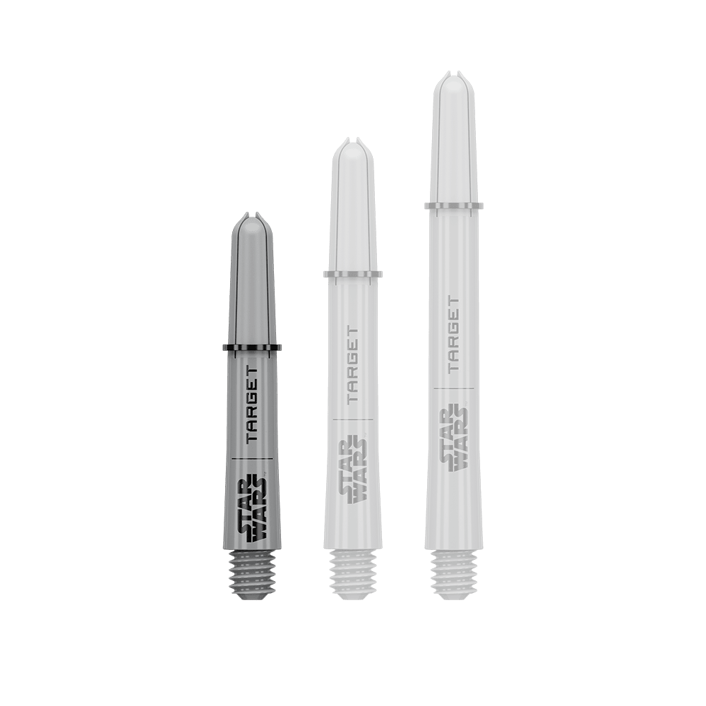 Wałki Target Star Wars ProGrip – szare Das Bild zeigt vermutlich einen Pro Grip Shaft in Grau, 34 mm, kurze Ausführung. Das Produkt ist Teil der Star Wars Reihe.