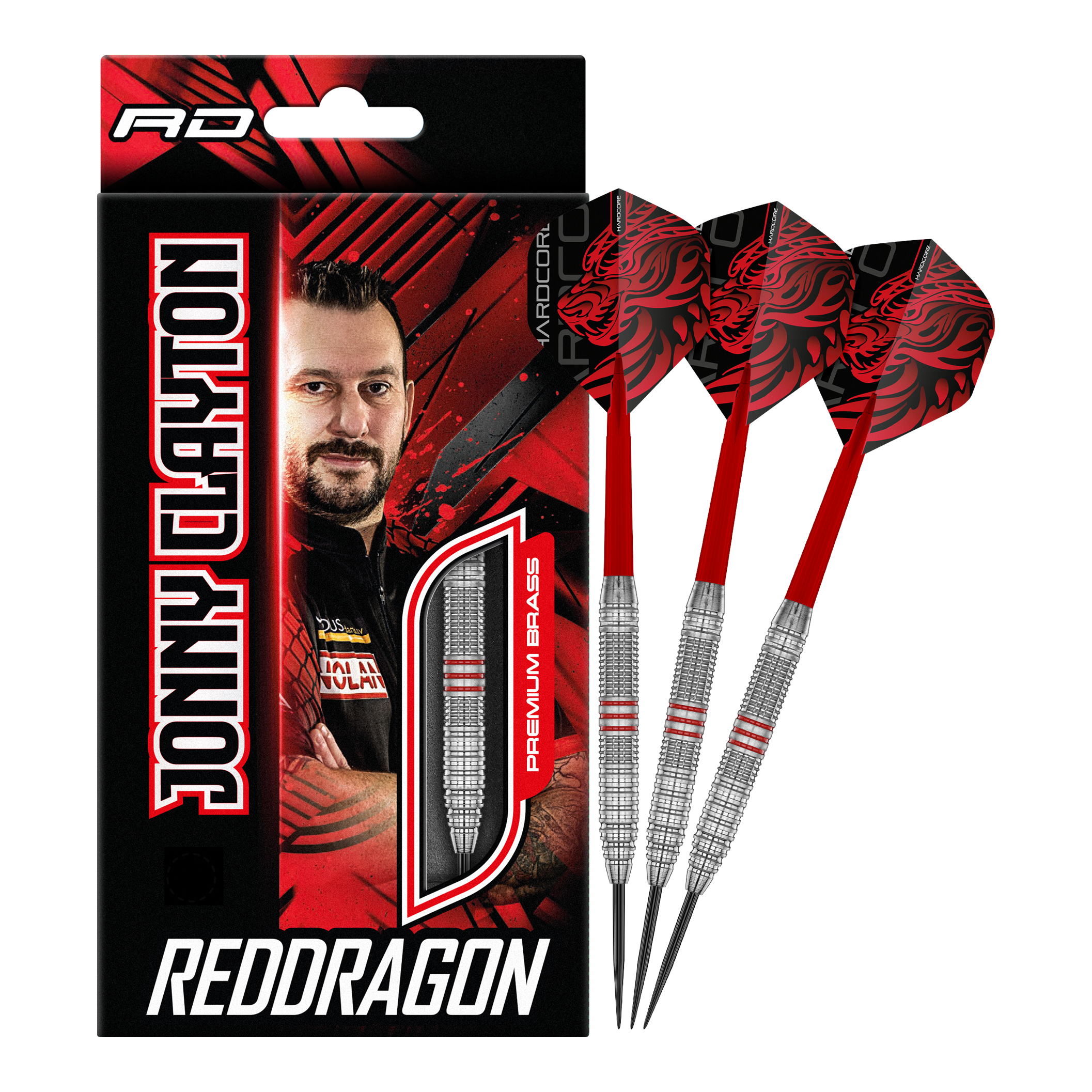 Lotki Red Dragon Jonny Clayton Brass Steel Darts - 21 g Red Dragon Jonny Clayton Brass Steeldarts - 21 g wird gezeigt. Der Dartpfeil besteht aus Messing und ist optimal für Dartspieler.