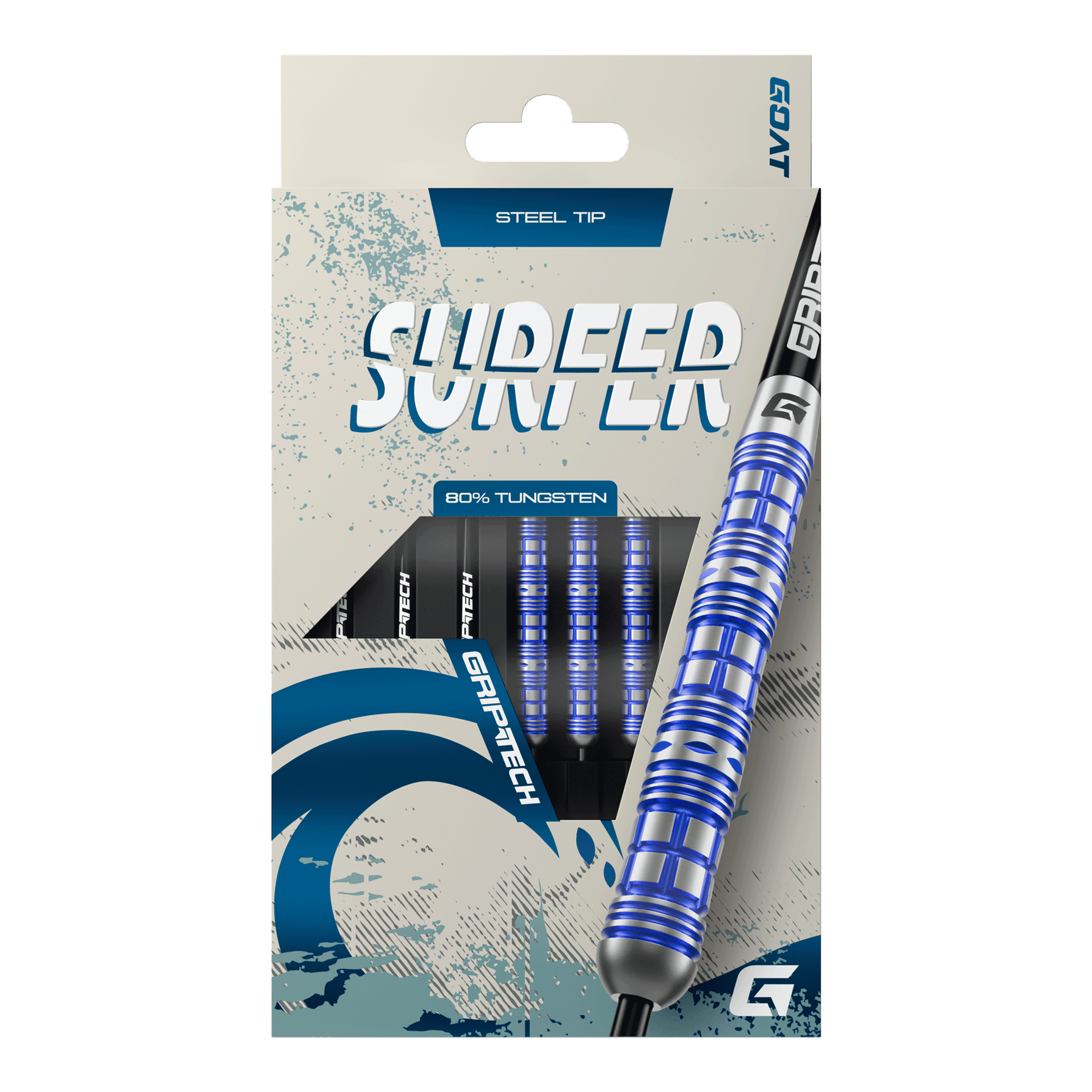 Stalowe lotki GOAT Surfer Hier sieht man die GOAT Surfer Steeldarts. Sie sind modern und in hoher Qualität gefertigt.