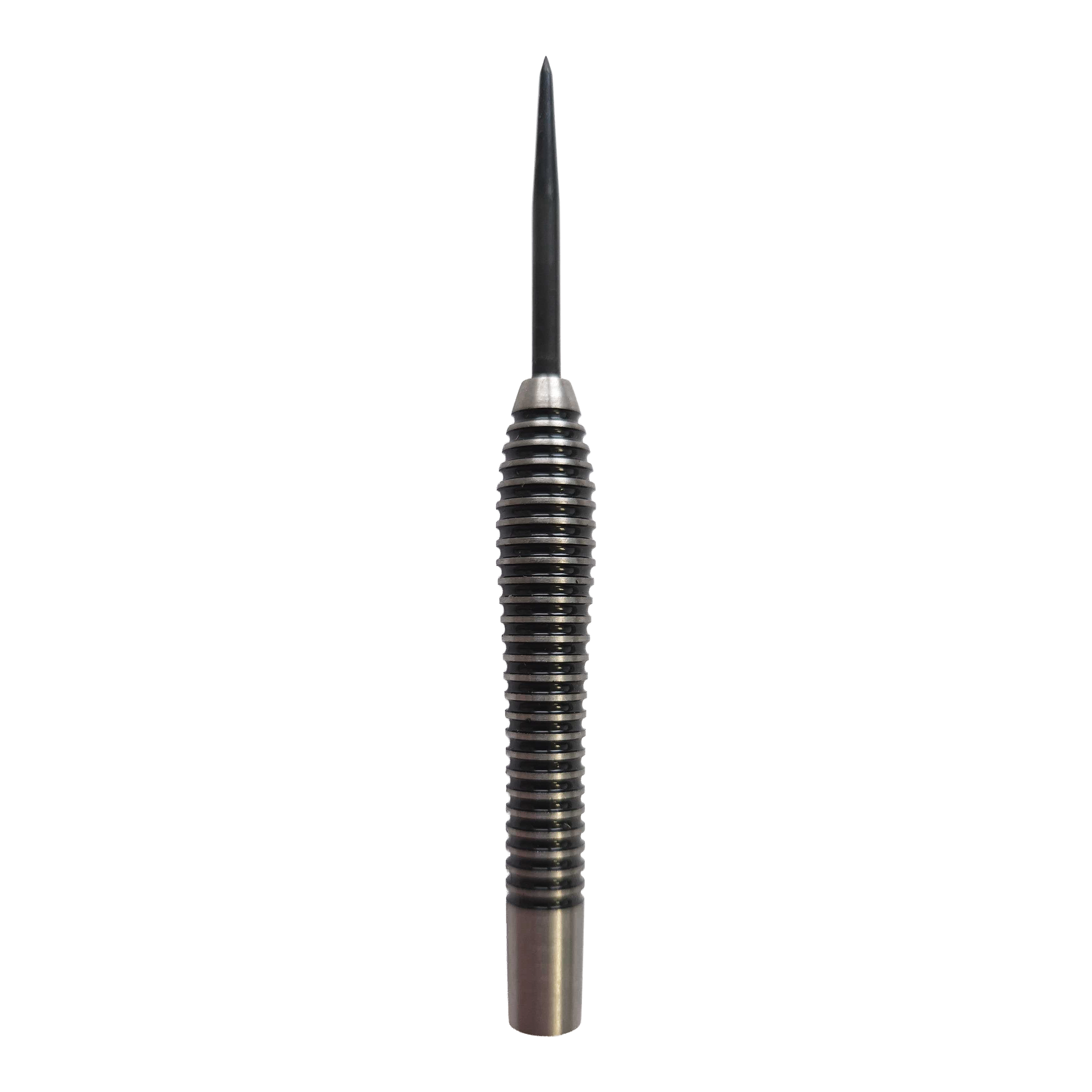 Gezeigt wird das Produkt McDart Black Ring Teardrop Steeldart-Barrels - 24g. Die Dart-Barrels heben sich durch ihre besondere Teardrop-Form und schwarze Ringe hervor.