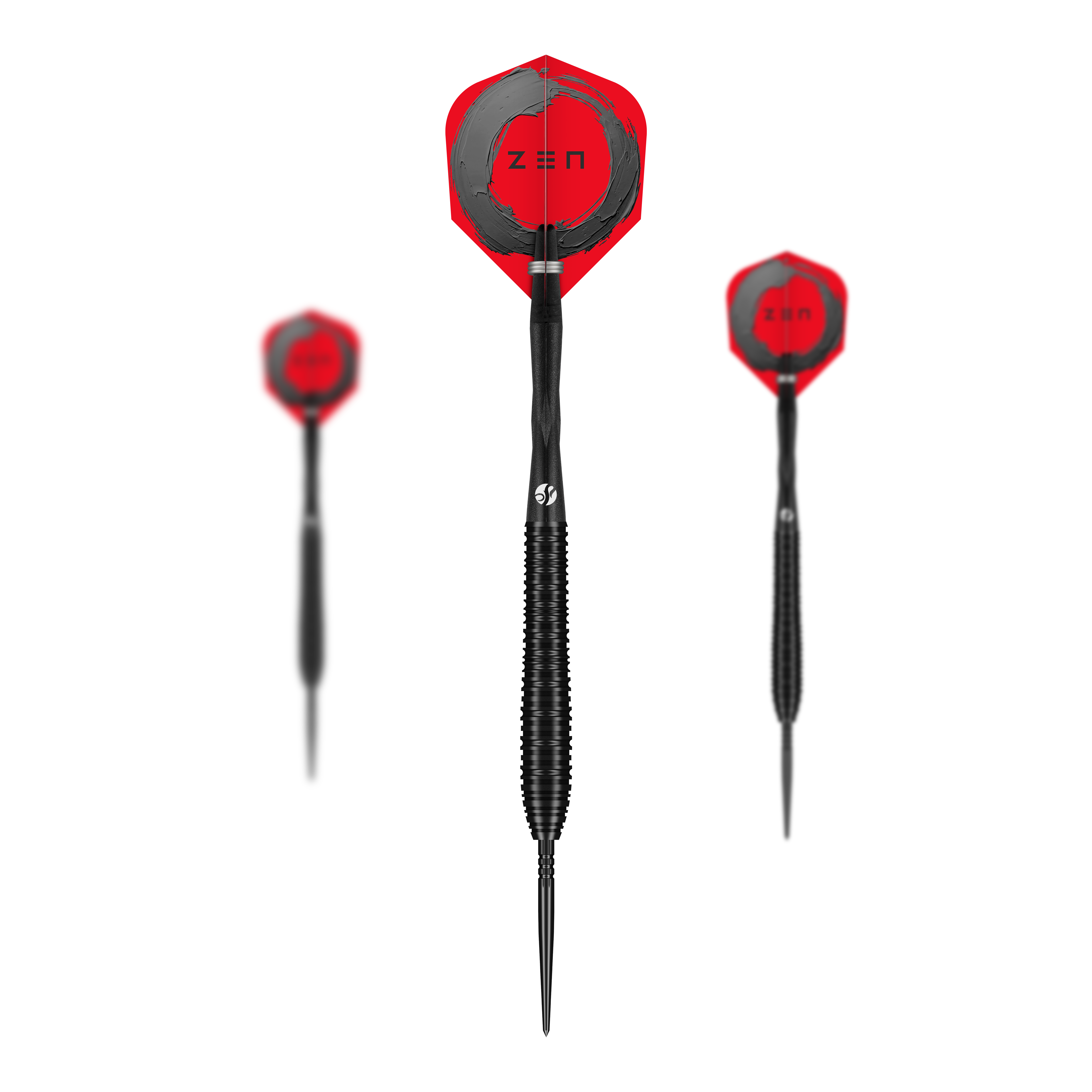 Shoty ZEN Torpedo Turbo Point Steel Darts - 23g Ein Set Shot ZEN Torpedo Turbo Point Steeldarts mit einem Gewicht von 23g ist abgebildet. Die Darts sind schlank und haben ein modernes Design.