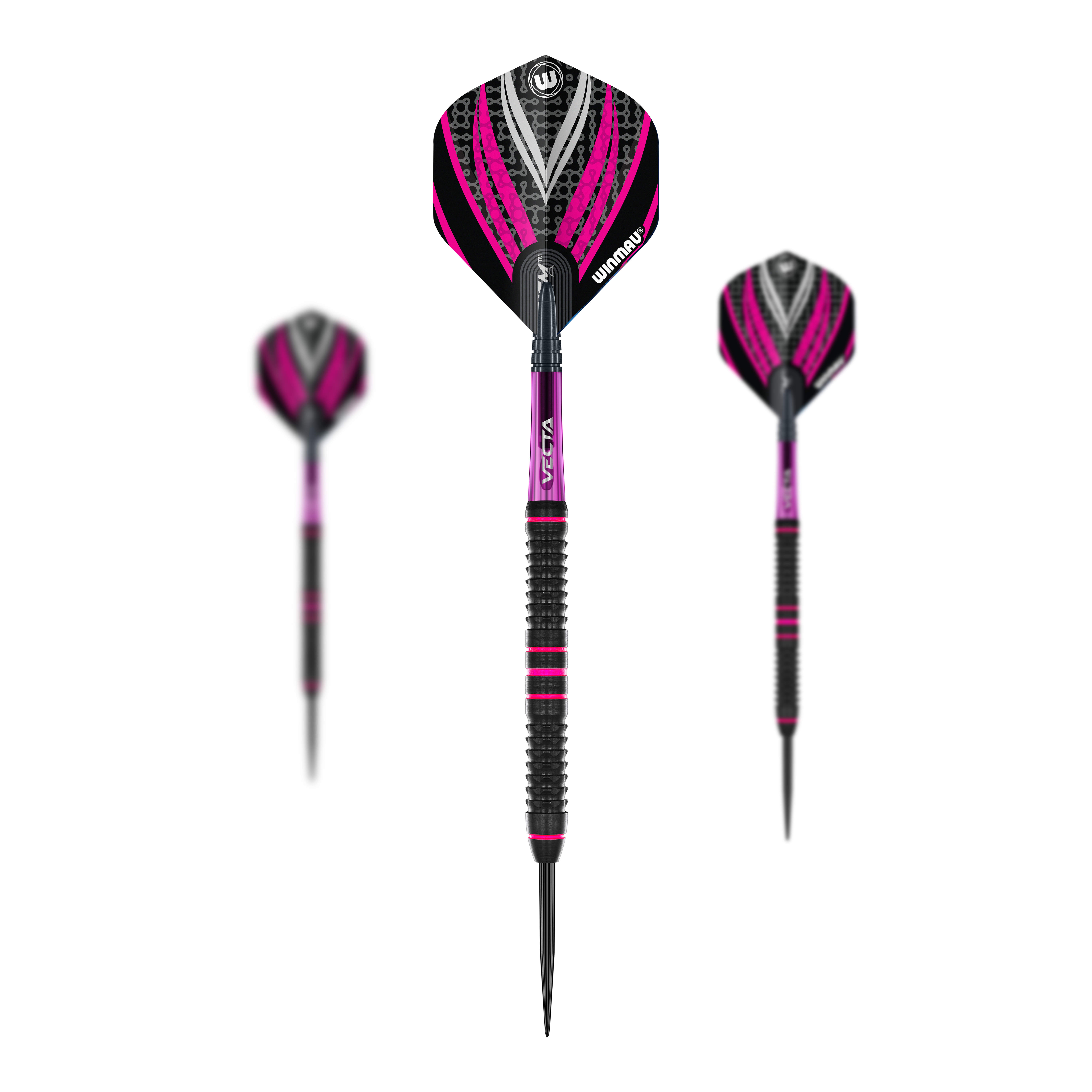 Lotki Winmau Team 360 Rebecca Allen Steel Darts - 24g Gezeigt wird ein Set der Winmau Team 360 Rebecca Allen Steeldarts - 24g. Dieses Set eignet sich ideal für Sammler und leidenschaftliche Dartspieler.