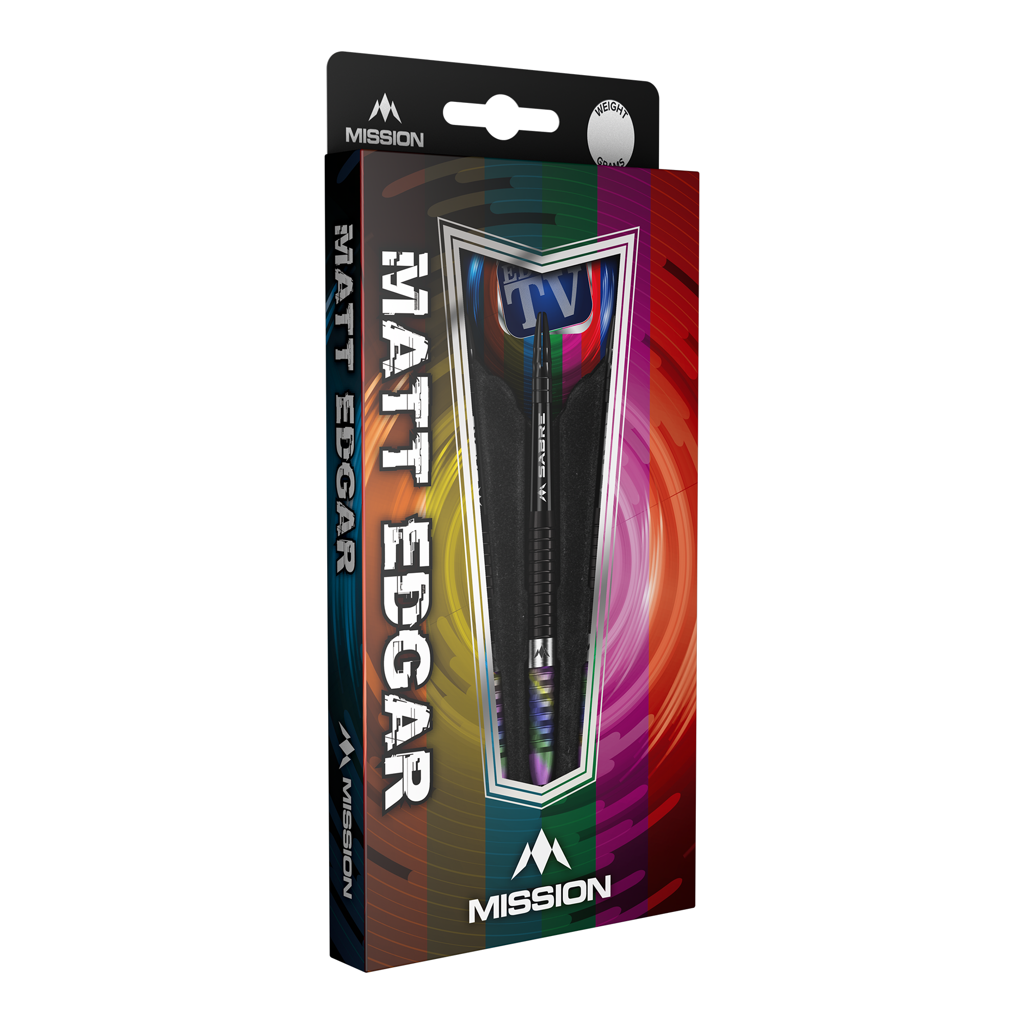 Misja Matt Edgar Steeldarts Die Abbildung zeigt die Mission Matt Edgar Steeldarts in ihrer Verpackung. Die Verpackung ist bunt gestaltet und zeigt den Namen des Produkts deutlich auf der Vorderseite.