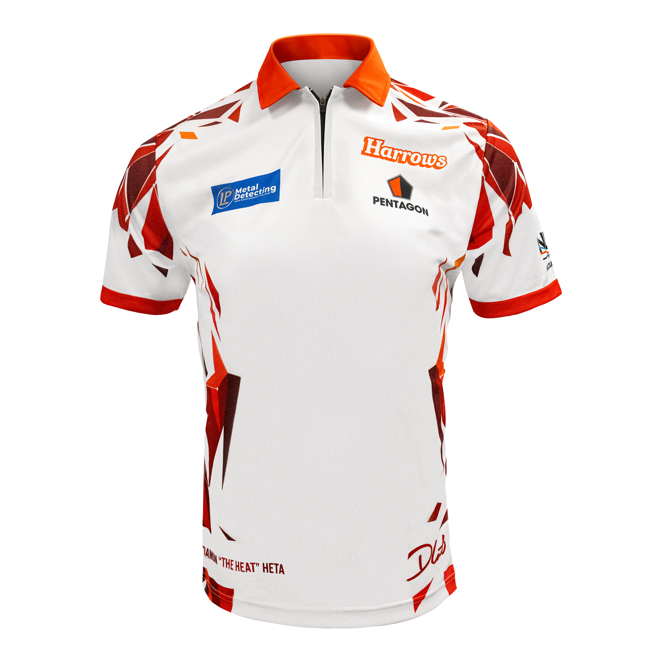 Koszulka gracza Damona Hety z Harrow Hier sieht man das Harrows Damon Heta Playershirt. Das Shirt ist für Dartspieler gemacht.