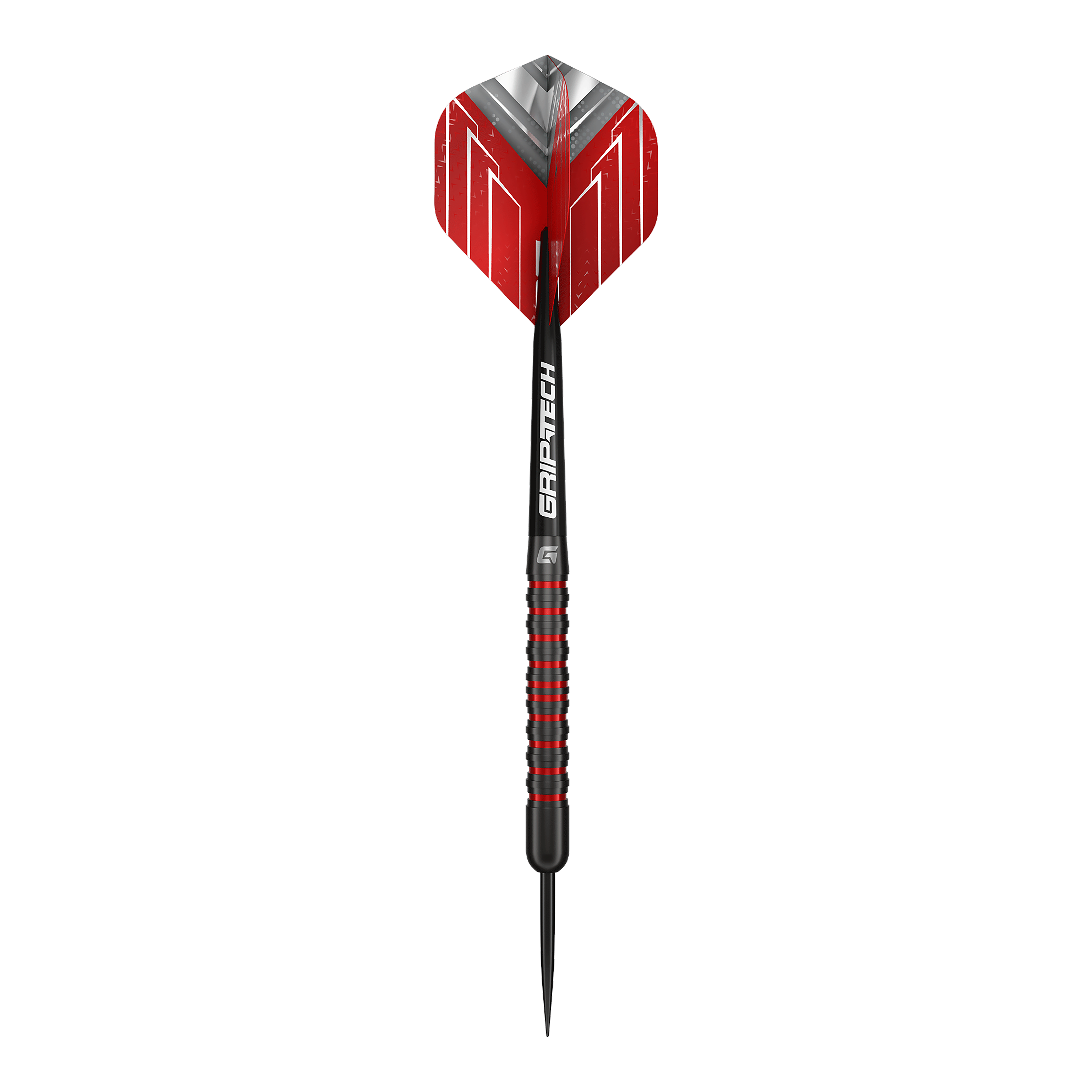 Abgebildet ist das Produkt GOAT Podium Black Steeldarts. Die Darts haben ein elegantes, schwarzes Design.
