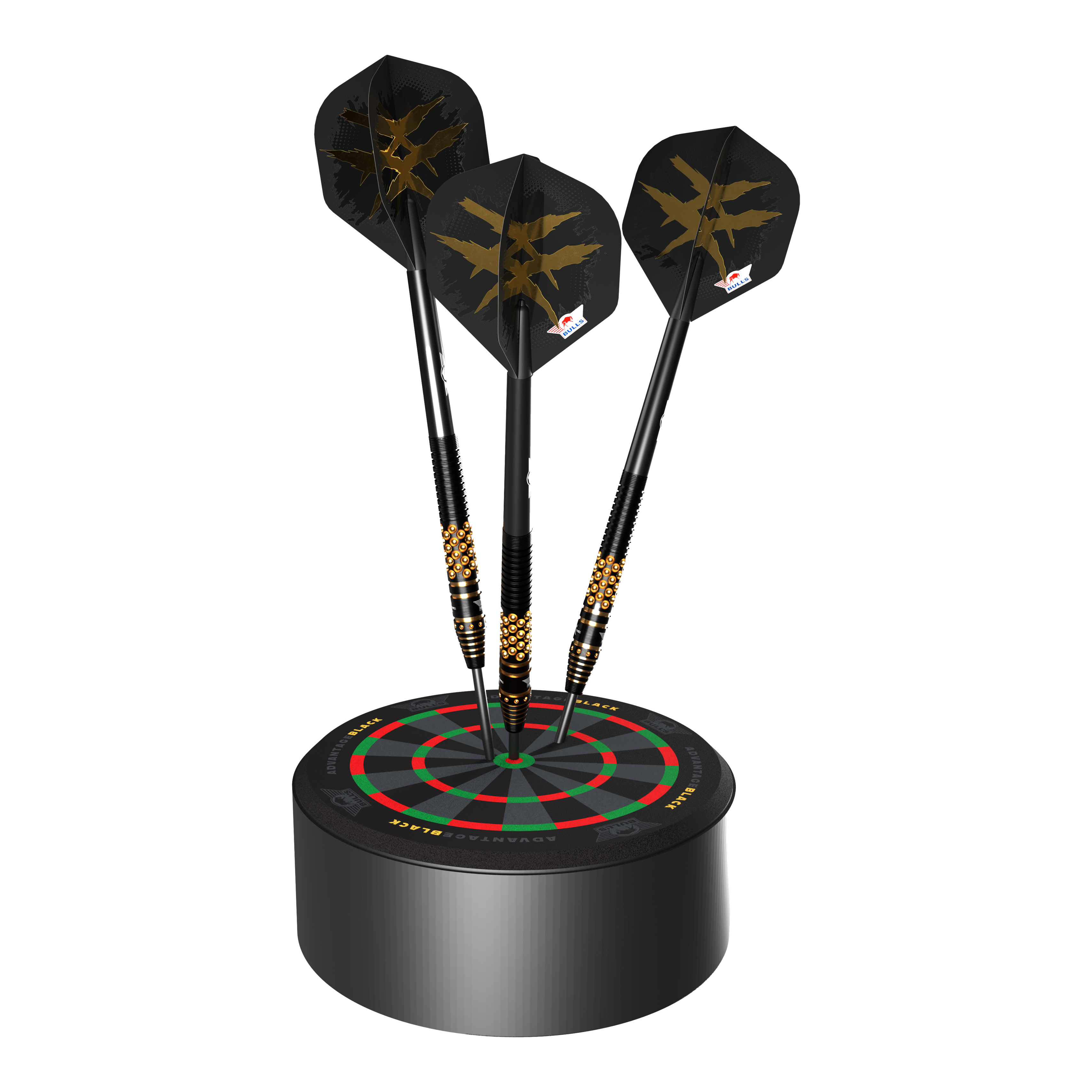 Uchwyt na rzutki Bulls NL Advantage Black Mini Abgebildet ist der Bulls NL Advantage Black Mini Dart Display Darthalter. Dieser Halter dient zur Präsentation und Aufbewahrung von Mini-Darts.