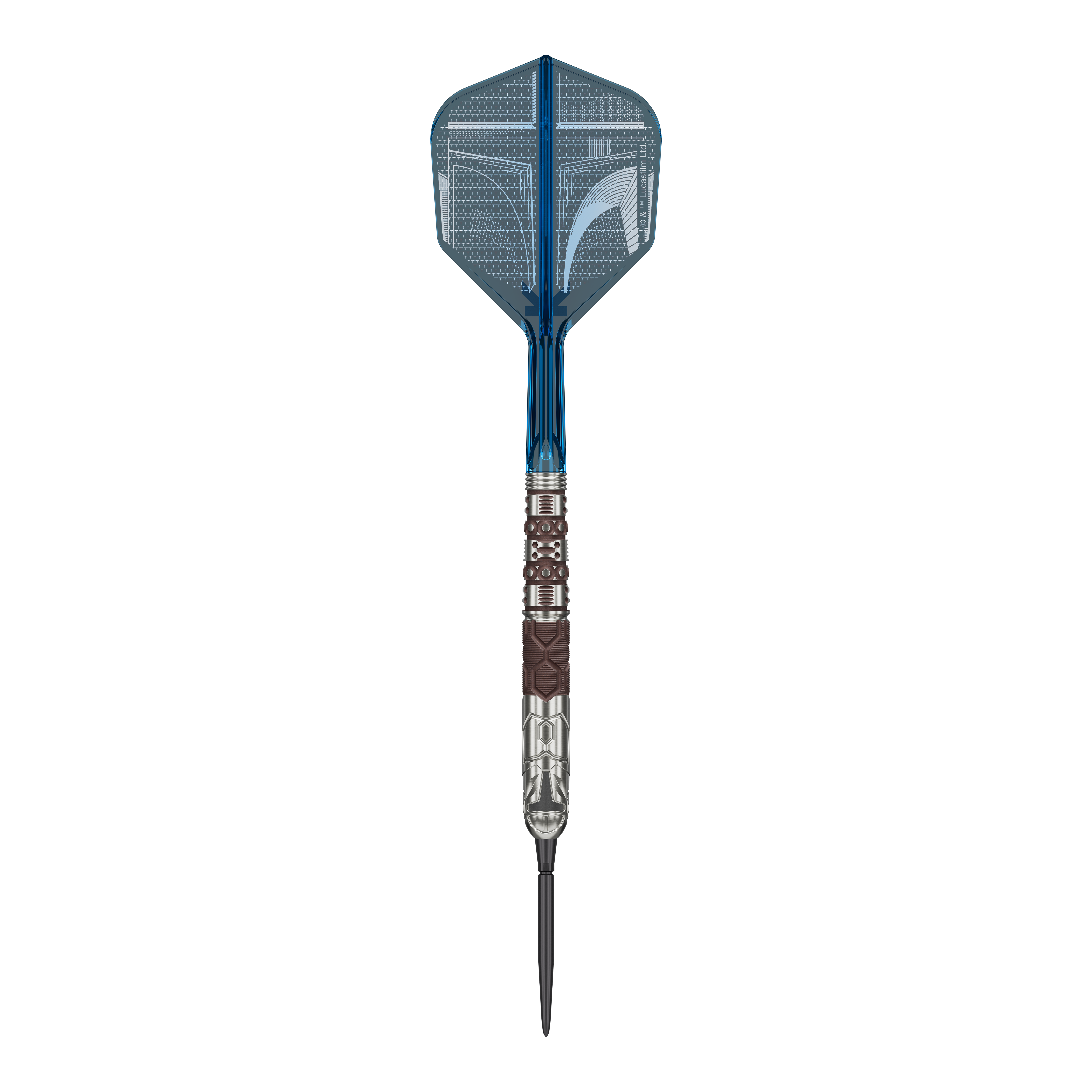 Rzutki stalowe Target Star Wars Mandalorian 95 Swiss Point Dieses Bild zeigt die Target Star Wars Mandalorian 95 Swiss Point Steeldarts. Die Darts verfügen über eine besondere Optik passend zur Mandalorian-Reihe.