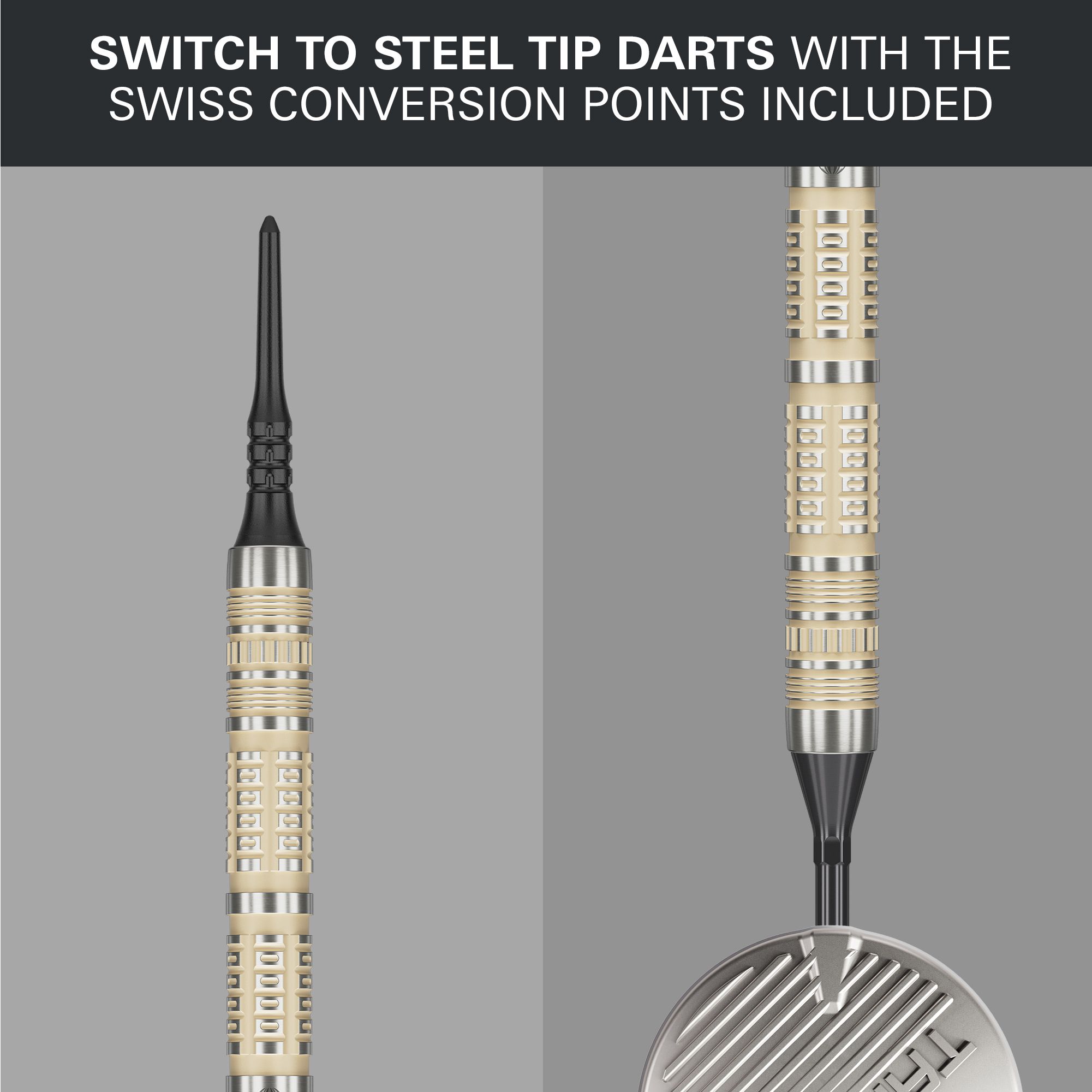 Target Dimitri Van Den Bergh 95K miękkie lotki - 19g Abgebildet ist das Produkt Target Dimitri Van Den Bergh 95K Softdarts - 19g. Diese weichen Darts sind hochwertig verarbeitet und eignen sich für präzises Spiel.