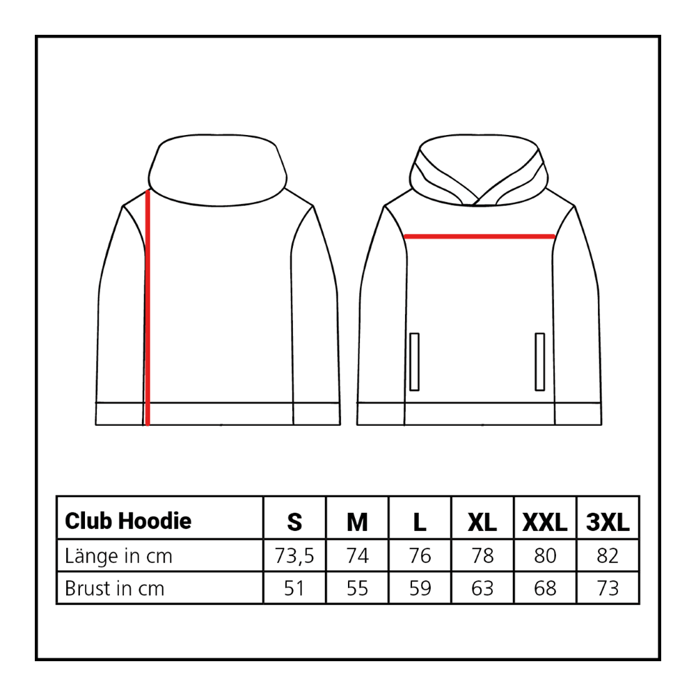 Bluza z kapturem Lions Collection Club Der Löwen Kollektion Club Hoodie ist auf diesem Bild abgebildet. Es handelt sich um einen gemütlichen Kapuzenpullover für den Alltag.