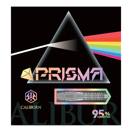 Caliburn Prisma Steeldarts mit einem Gewicht von 19,5g. Diese Steeldarts bieten optimale Kontrolle beim Werfen.
